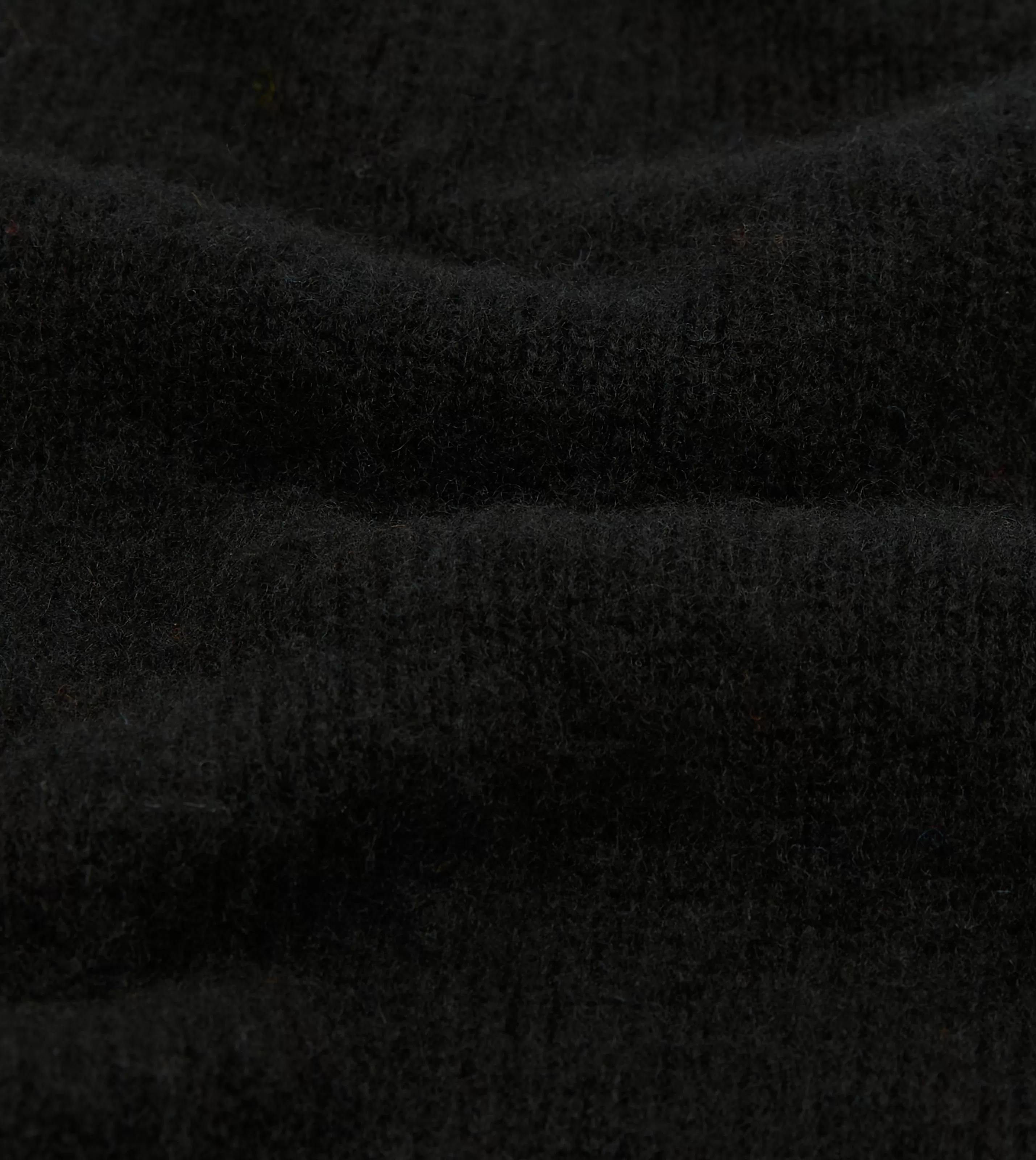 Drake’s Knitwear | Knitwear | Brushed Shetland Crew Neck Jumper Black