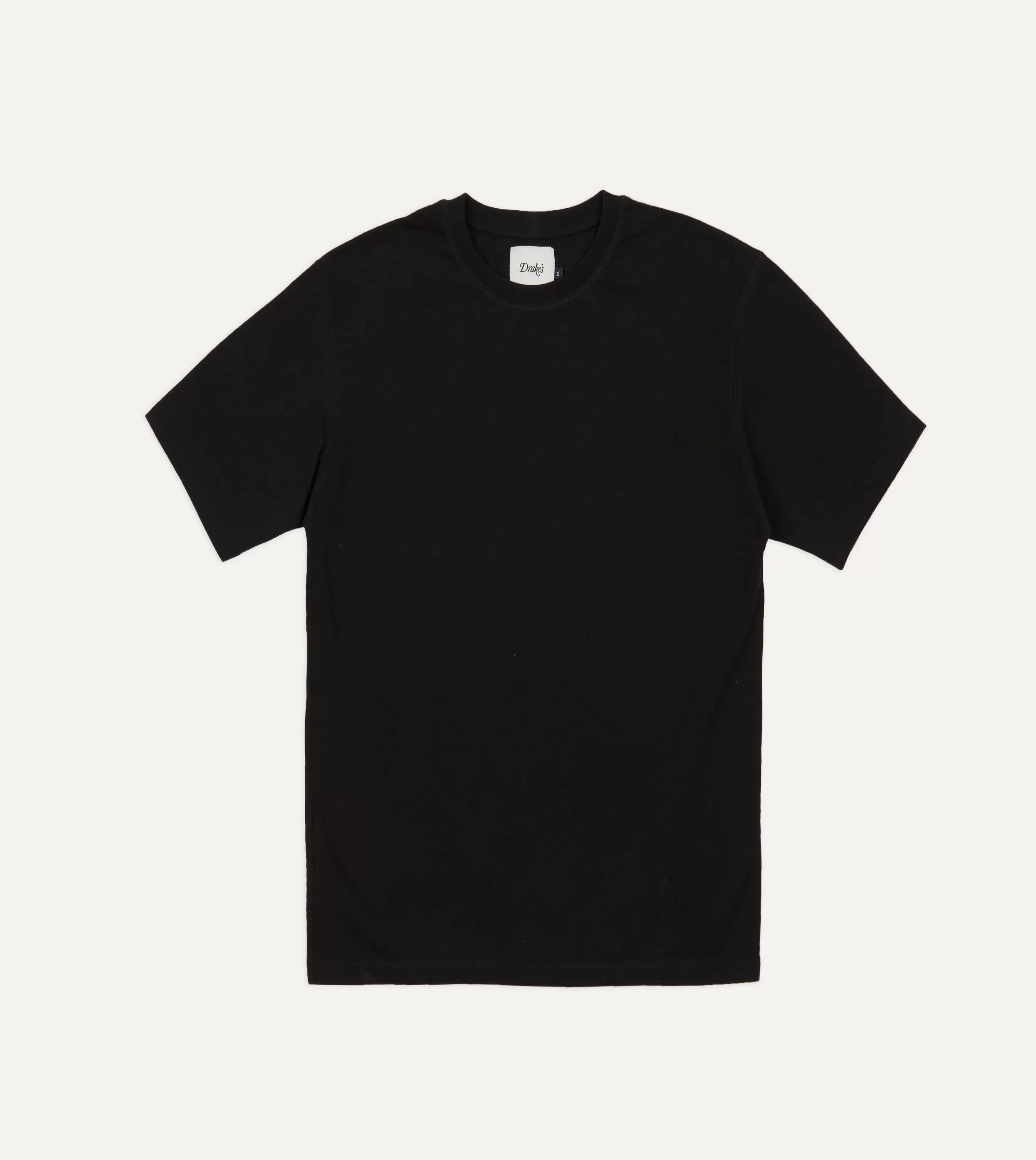 Drake’s T-Shirts | T-Shirts | Cotton Crew Neck Hiking T-Shirt Black