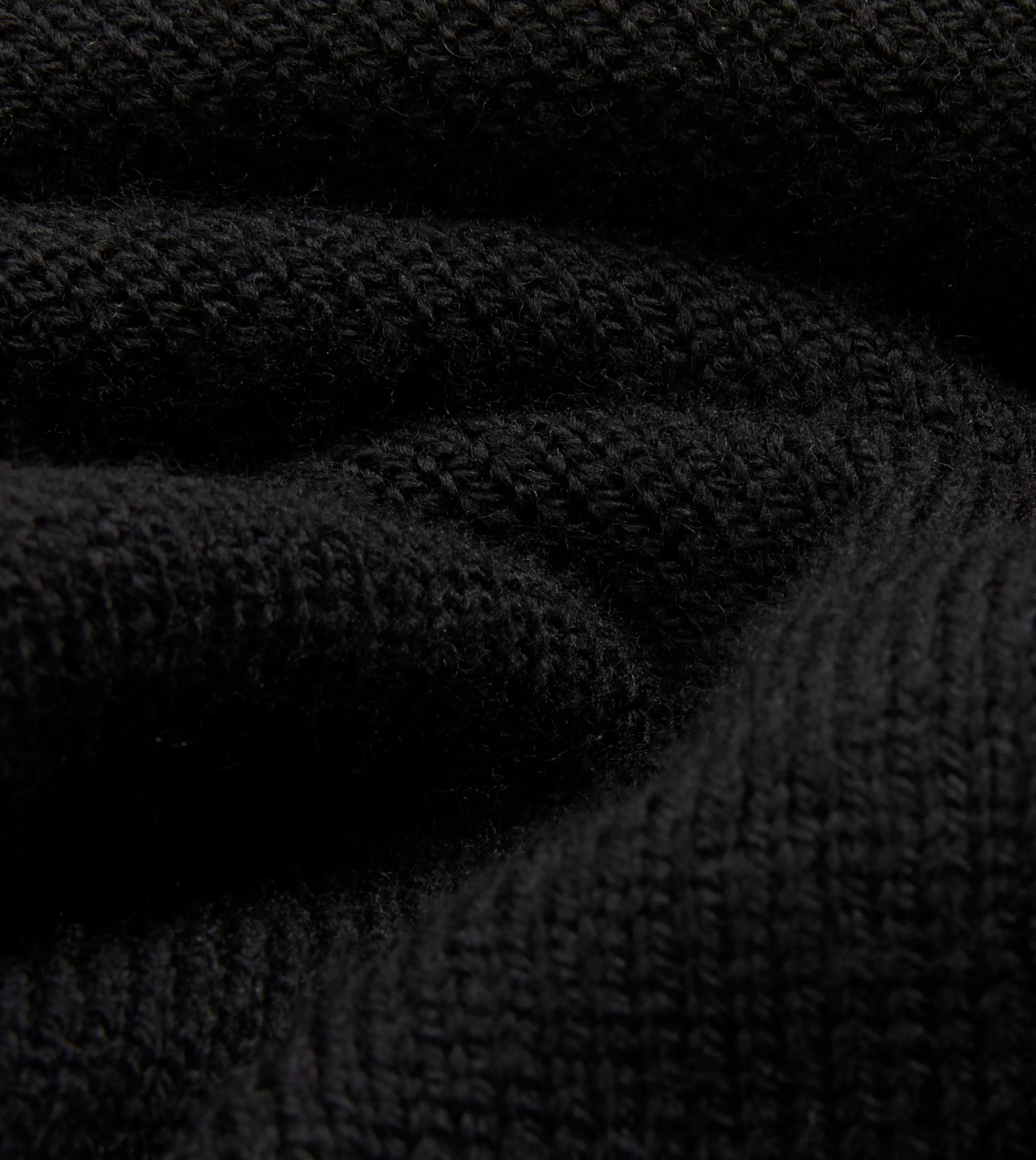 Drake’s Knitwear | Polos & Sweatshirts | Merino Wool Knitted Polo Black