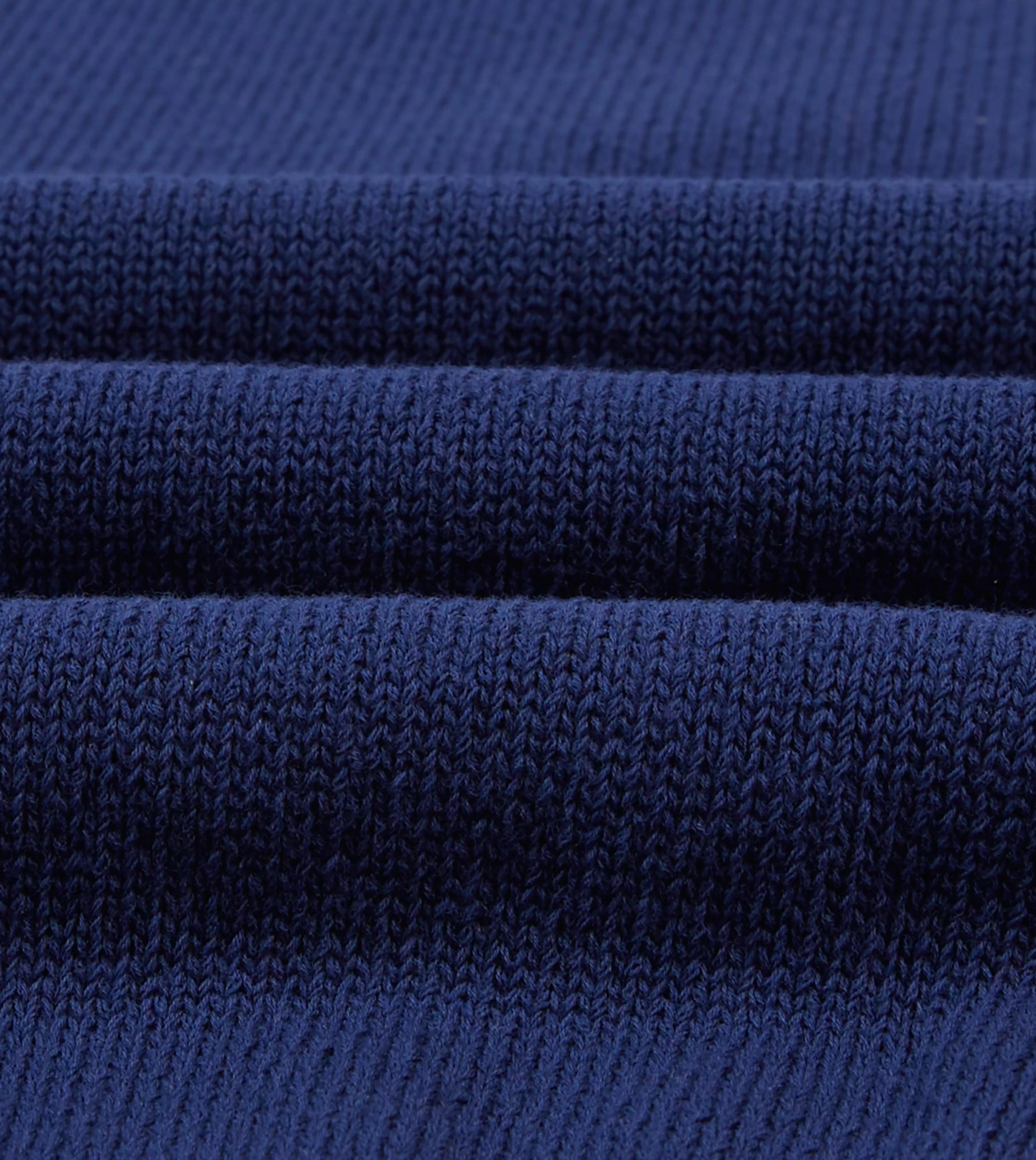 Drake’s Polos & Sweatshirts | Knitted Crepe Cotton Short-Sleeve Polo Shirt Blue