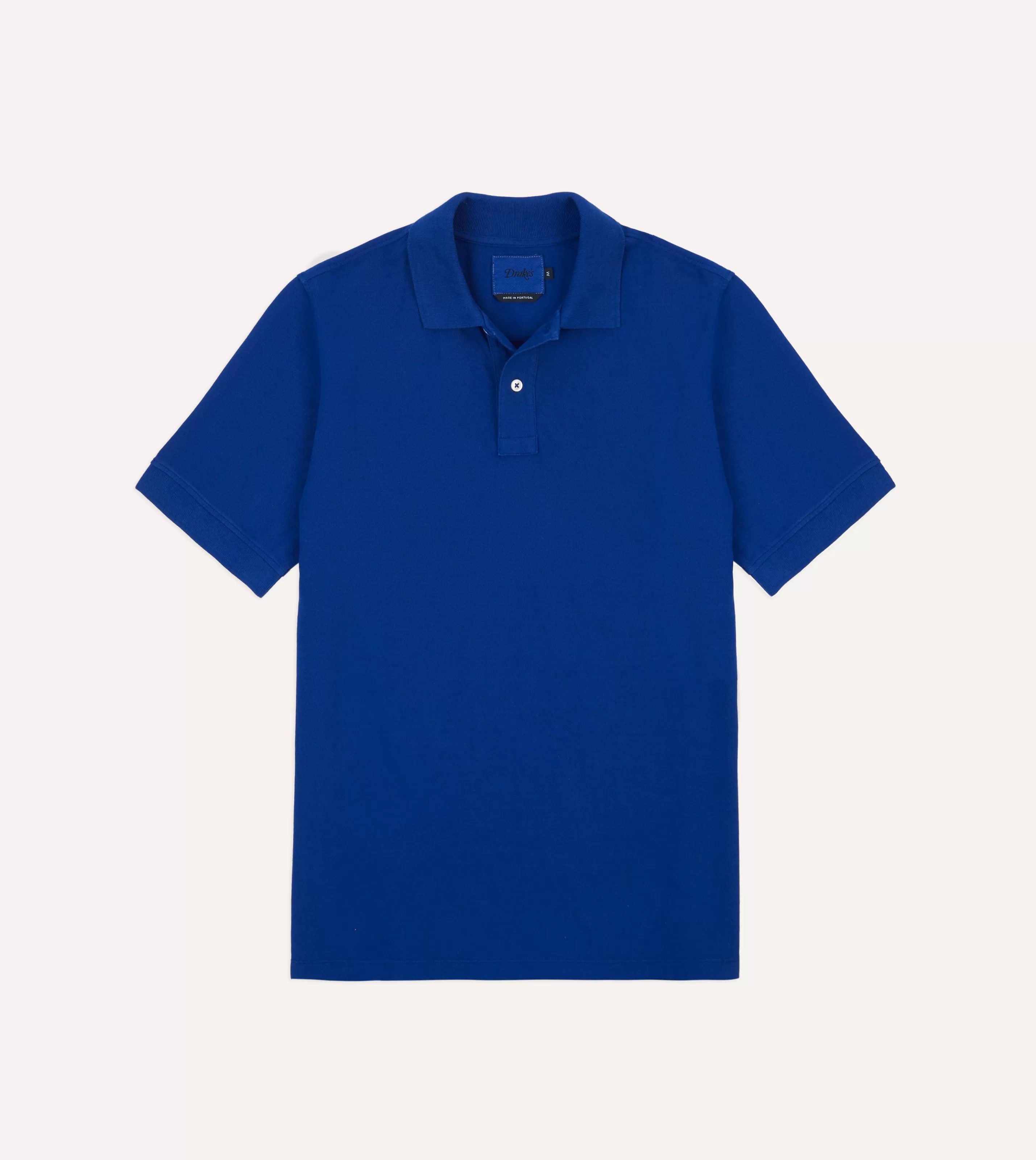 Drake’s Polos & Sweatshirts | Piqué Cotton Polo Shirt Blue