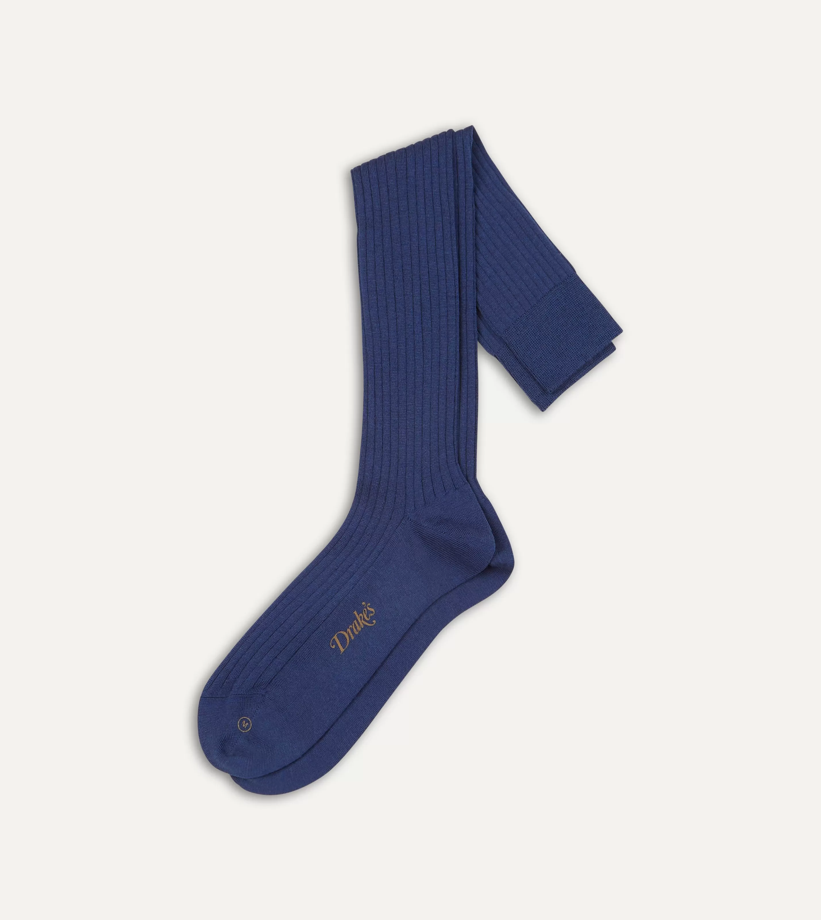 Drake’s Socks | Socks | Wool Over-the-Calf Socks Blue