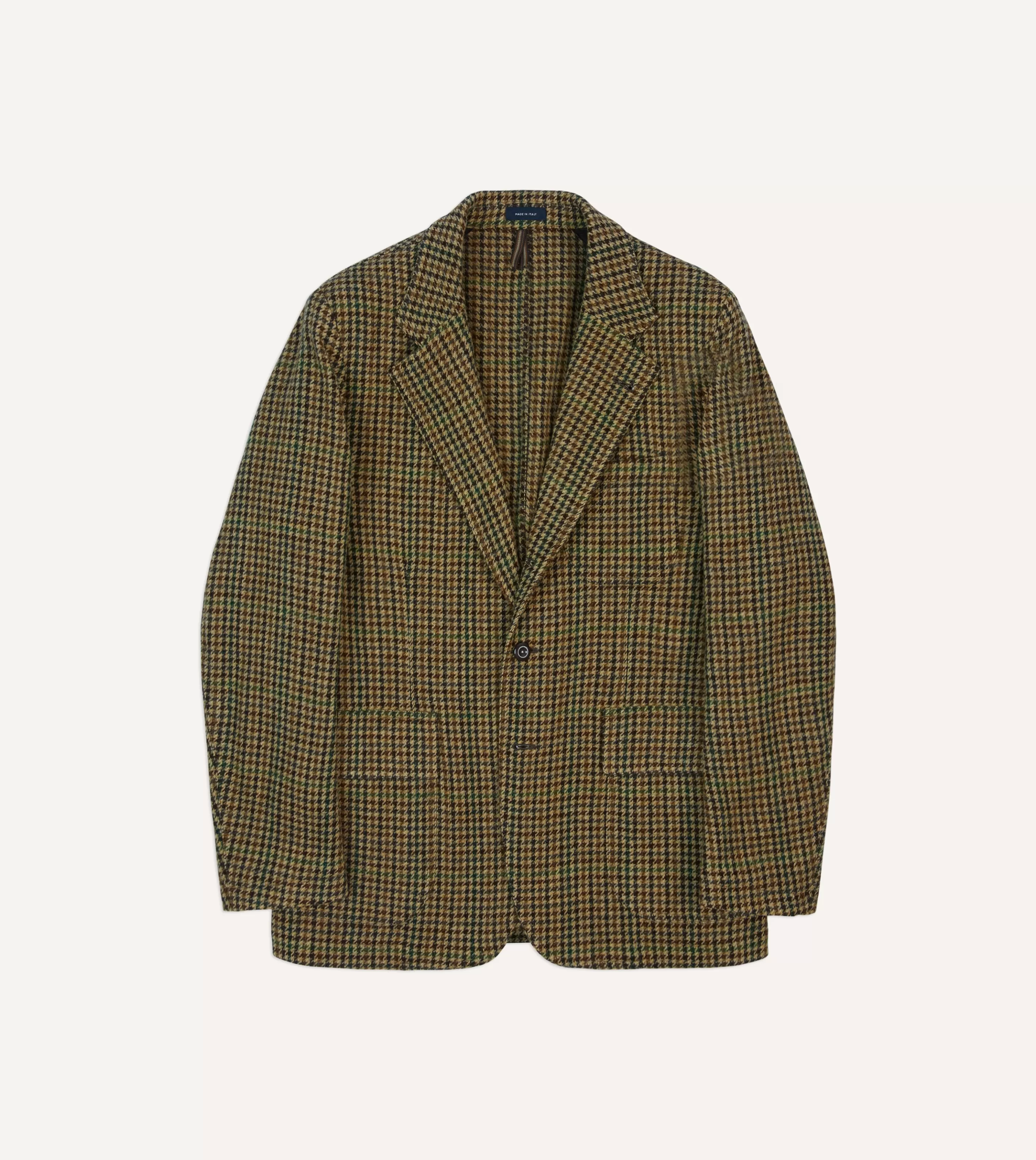 Drake’s Blazers | Brown And Green Check Tweed Games Blazer Mk. VII