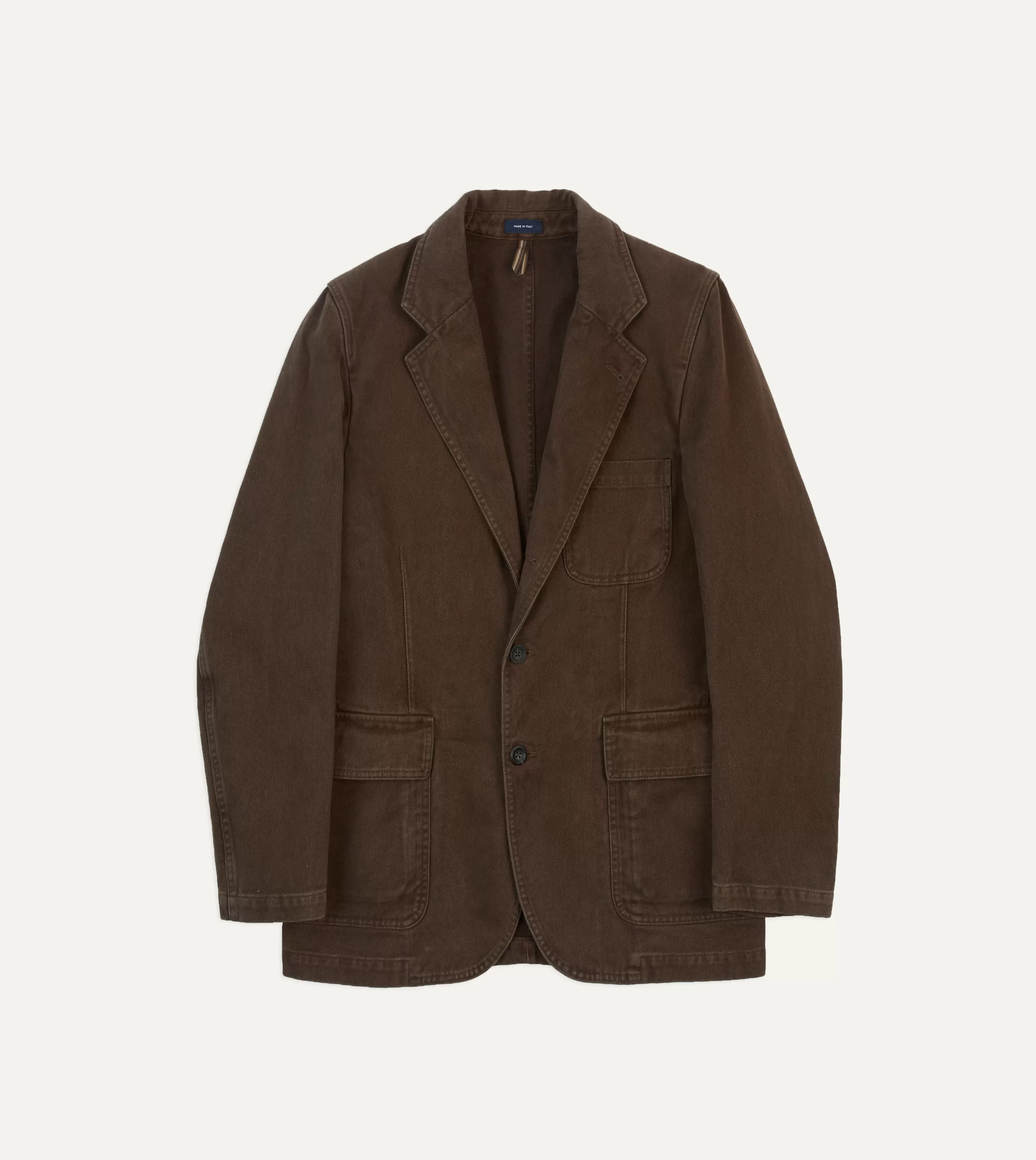 Drake’s Blazers | Heavy Cotton Twill Games Blazer Mk. I Brown