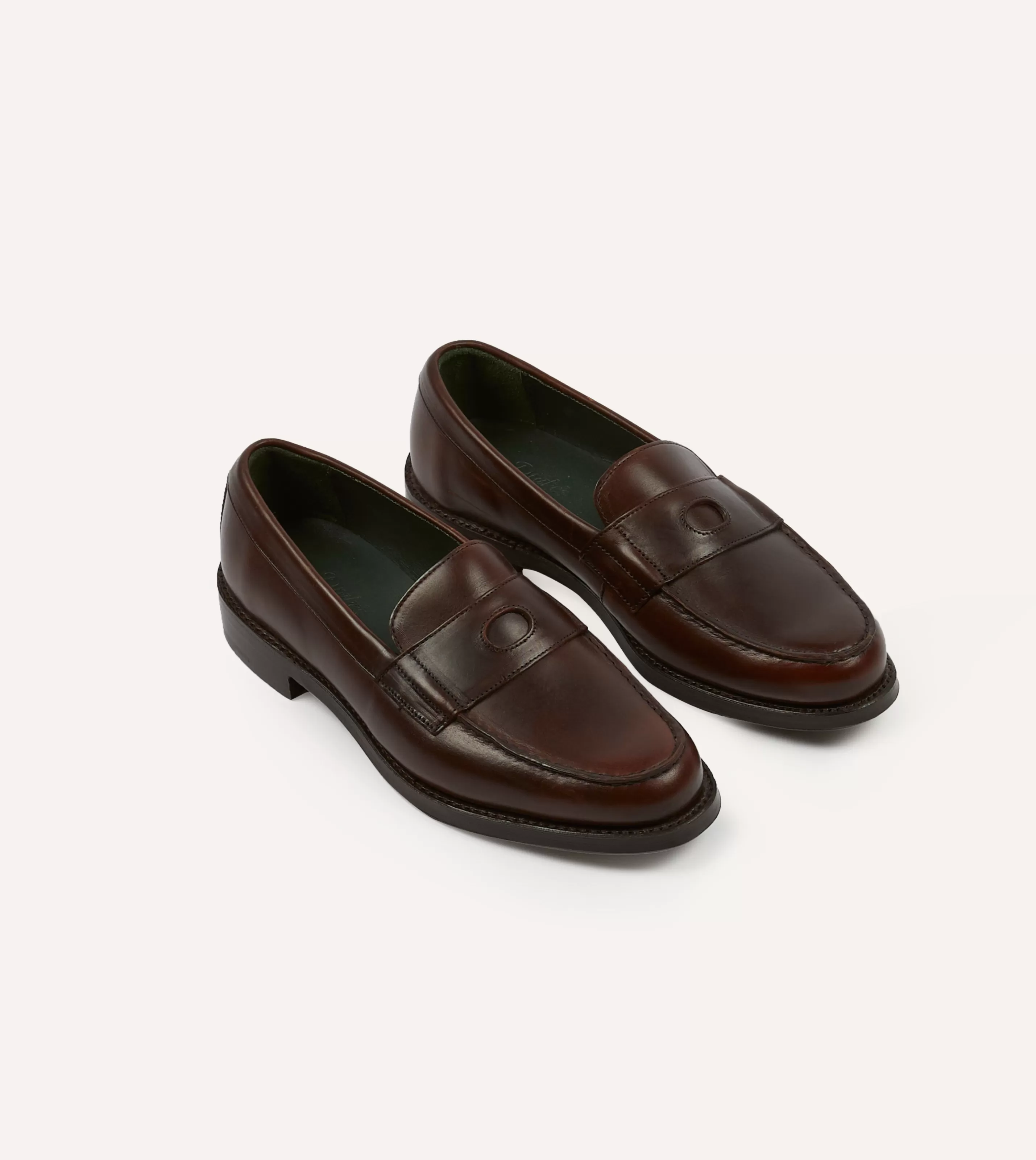 Drake’s Footwear | Loafers | Leather Charles Goodyear Welted Penny Loafer Brown