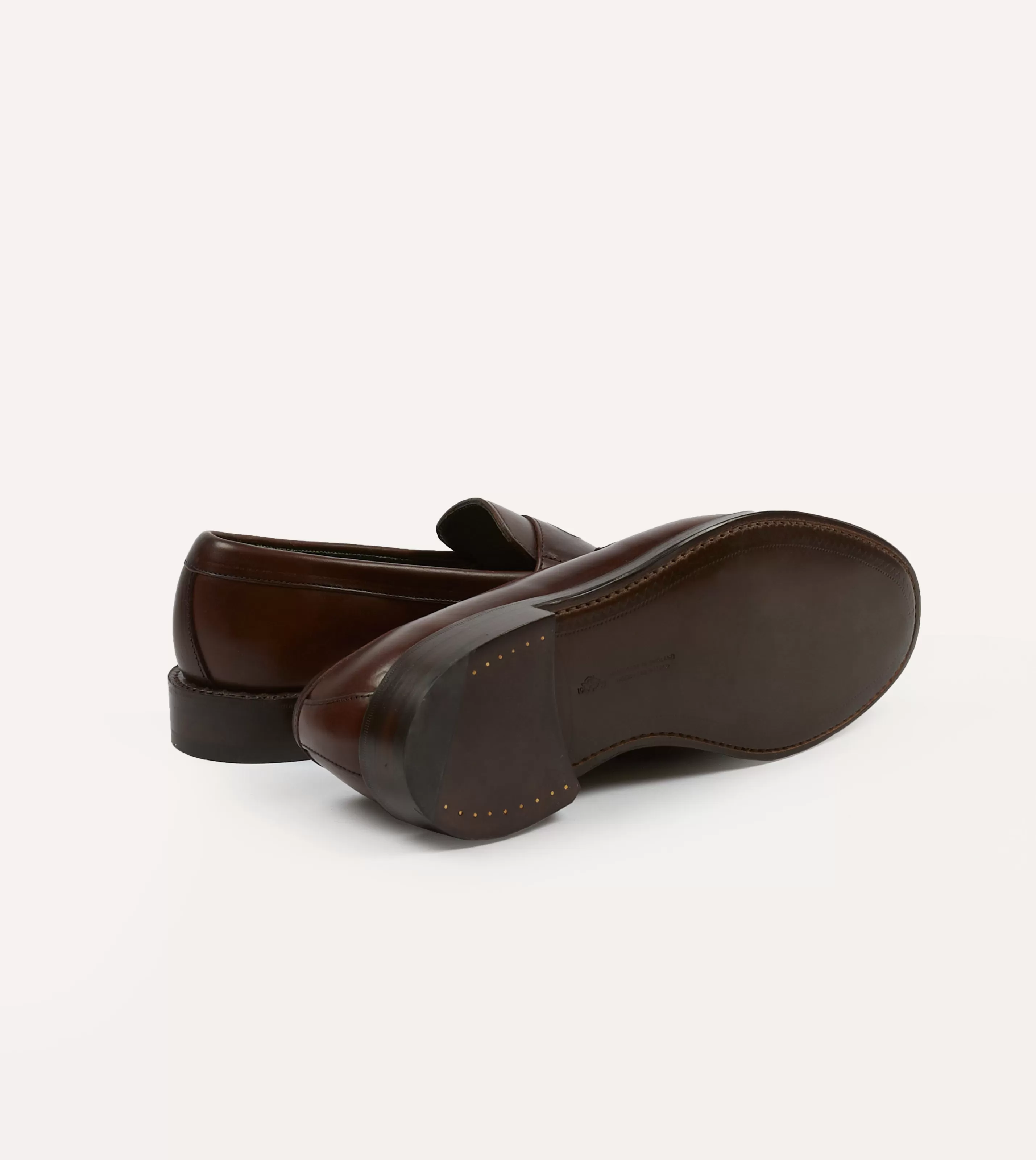 Drake’s Footwear | Loafers | Leather Charles Goodyear Welted Penny Loafer Brown