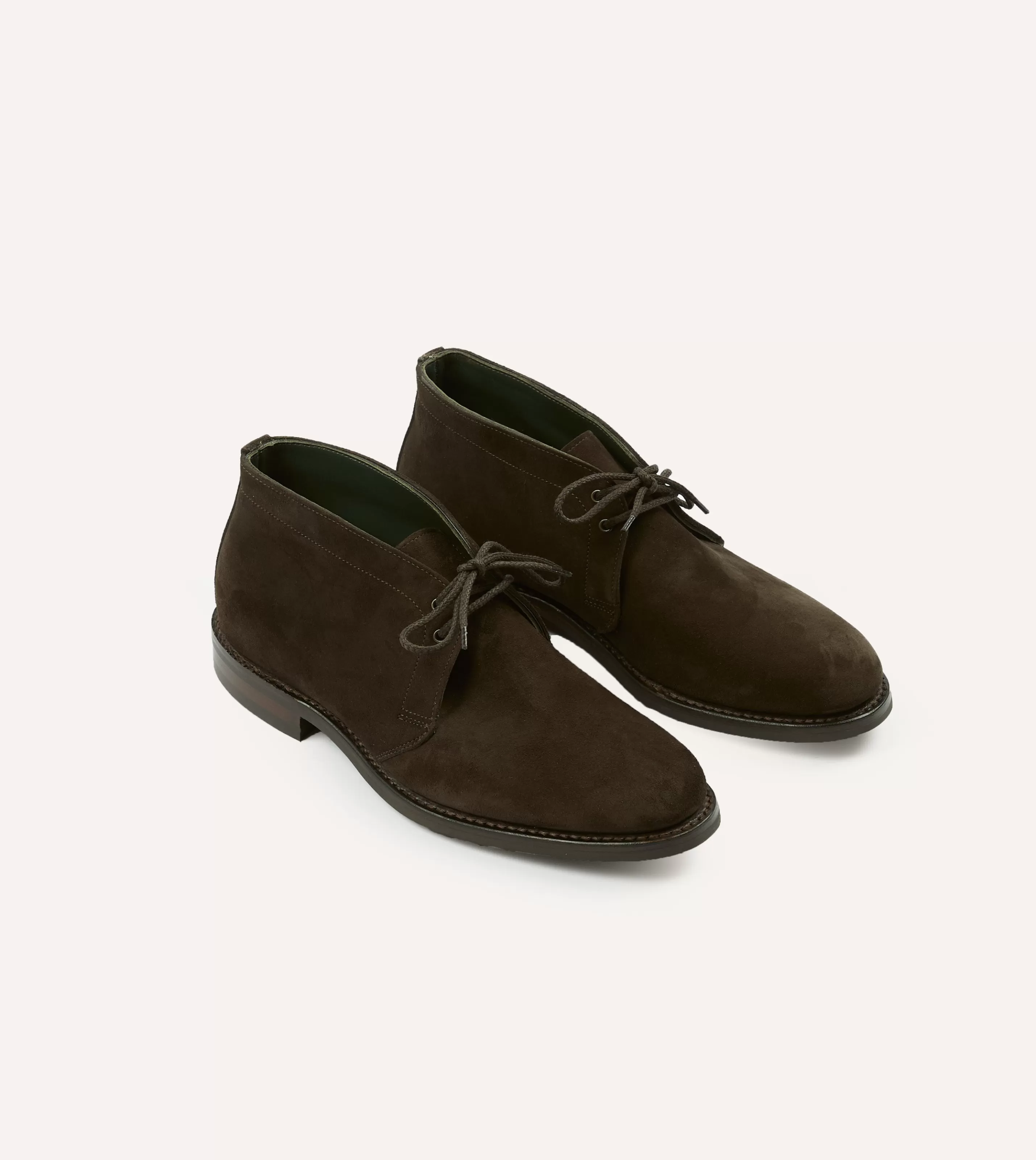 Drake’s Footwear | Chukkas | Suede Murphy Goodyear Welted Chukka Boot Brown