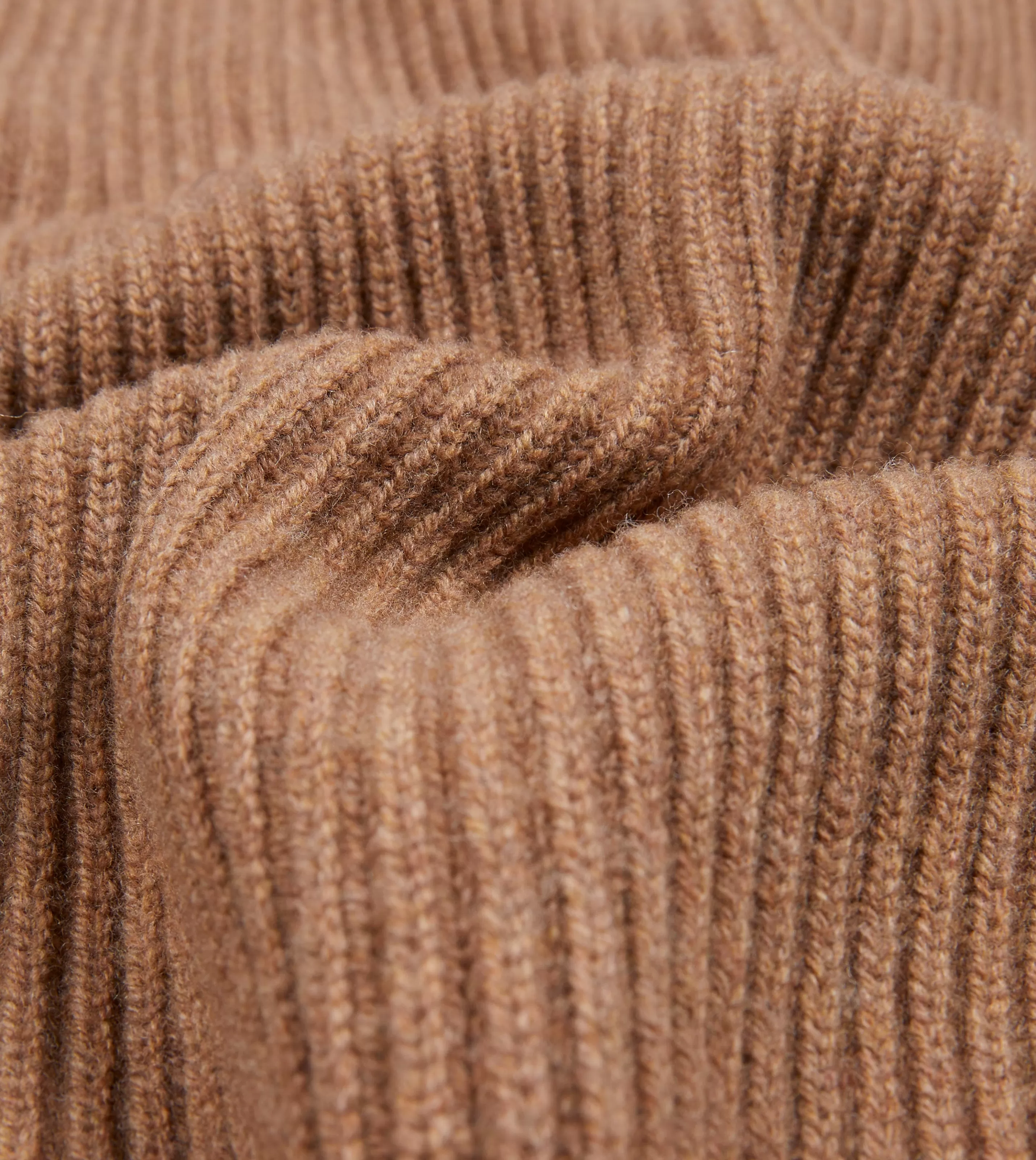 Drake’s Knitwear | Knitwear | Lambswool Shawl Collar Cardigan Camel