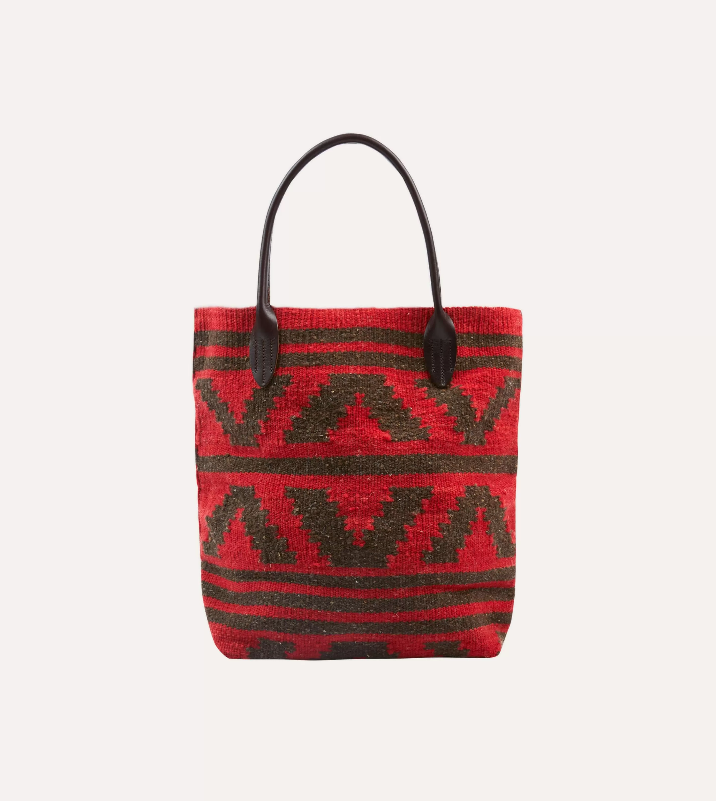 Drake’s Bags | Chamula Antique Red Wool Blanket Tote