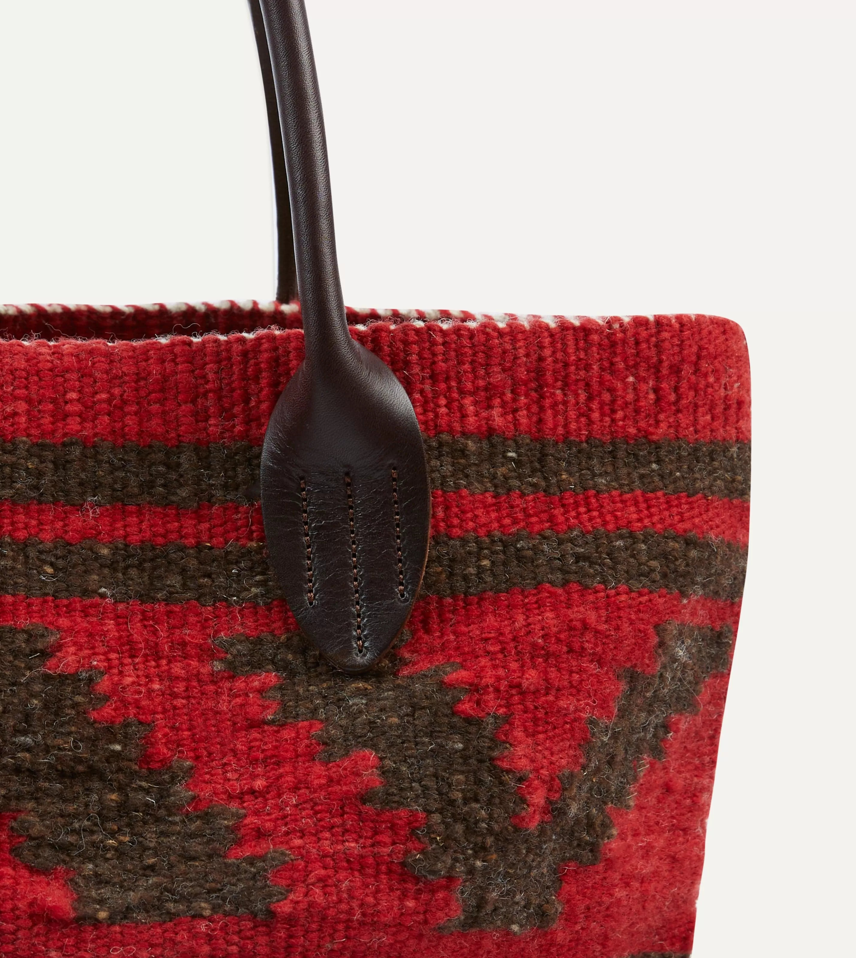 Drake’s Bags | Chamula Antique Red Wool Blanket Tote