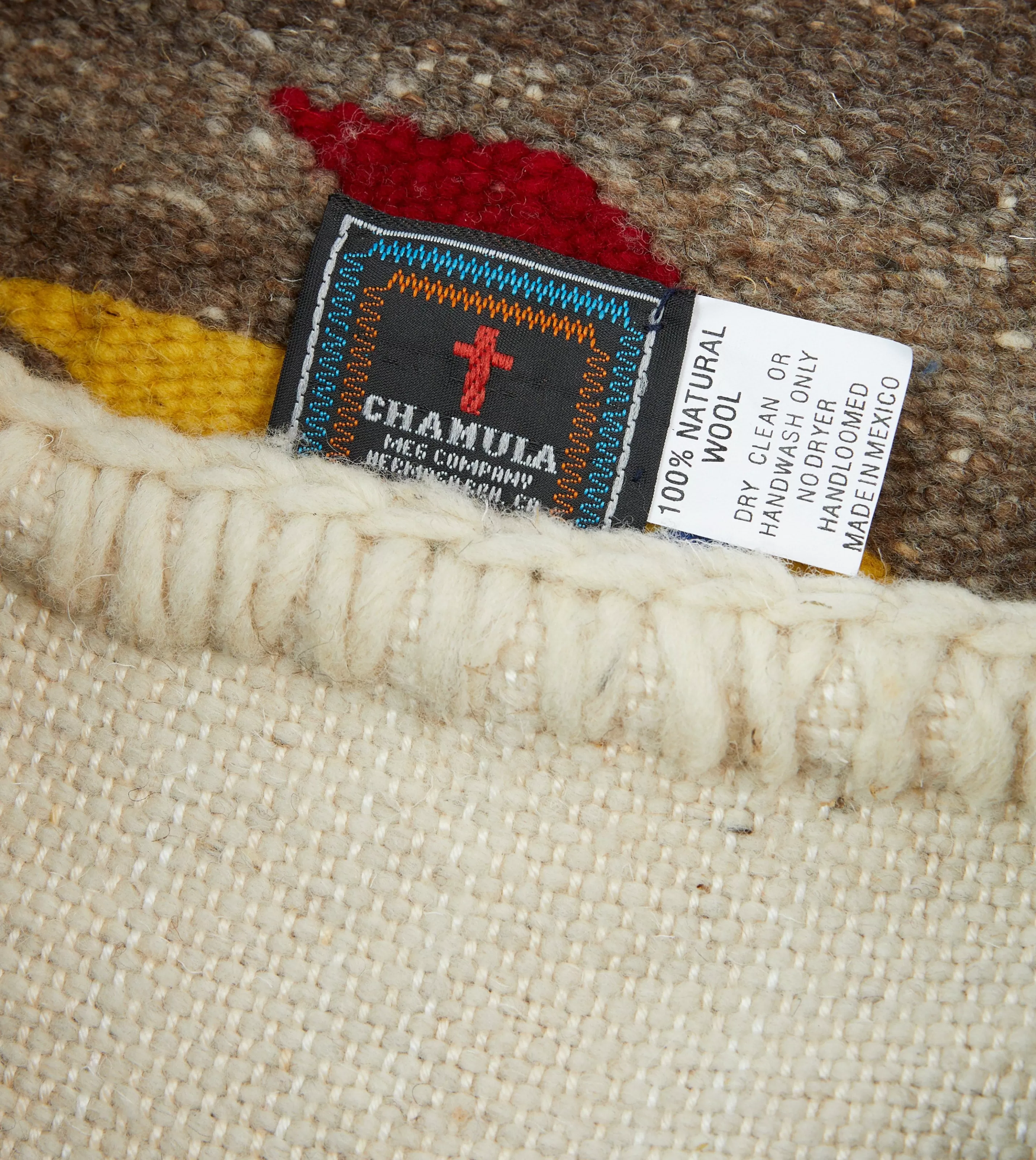 Drake’s Bags | Chamula Brown Wool Hummingbird Blanket Tote