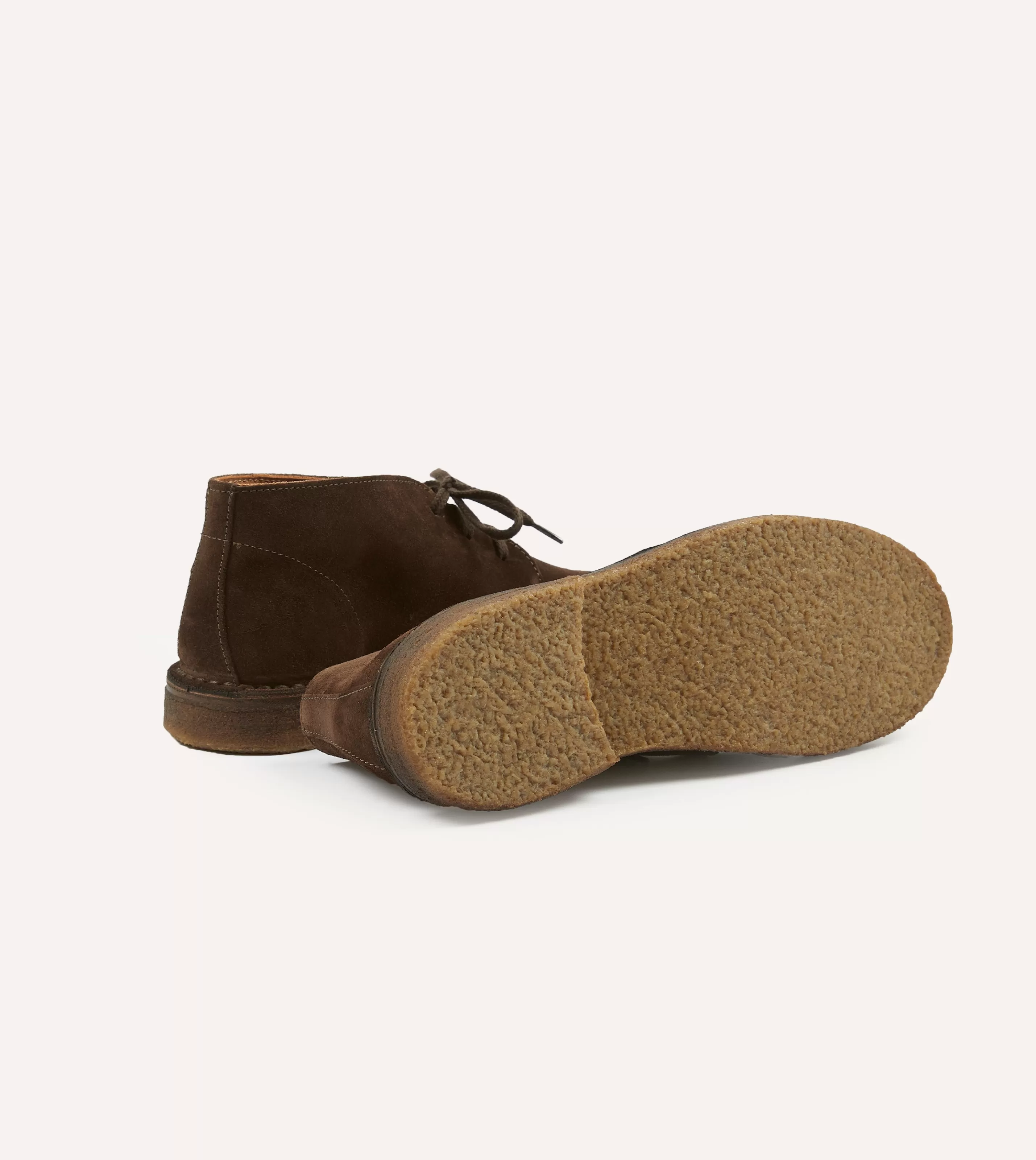 Drake’s Footwear | Chukkas | Crosby Moc-Toe Chukka Boot Suede Brown