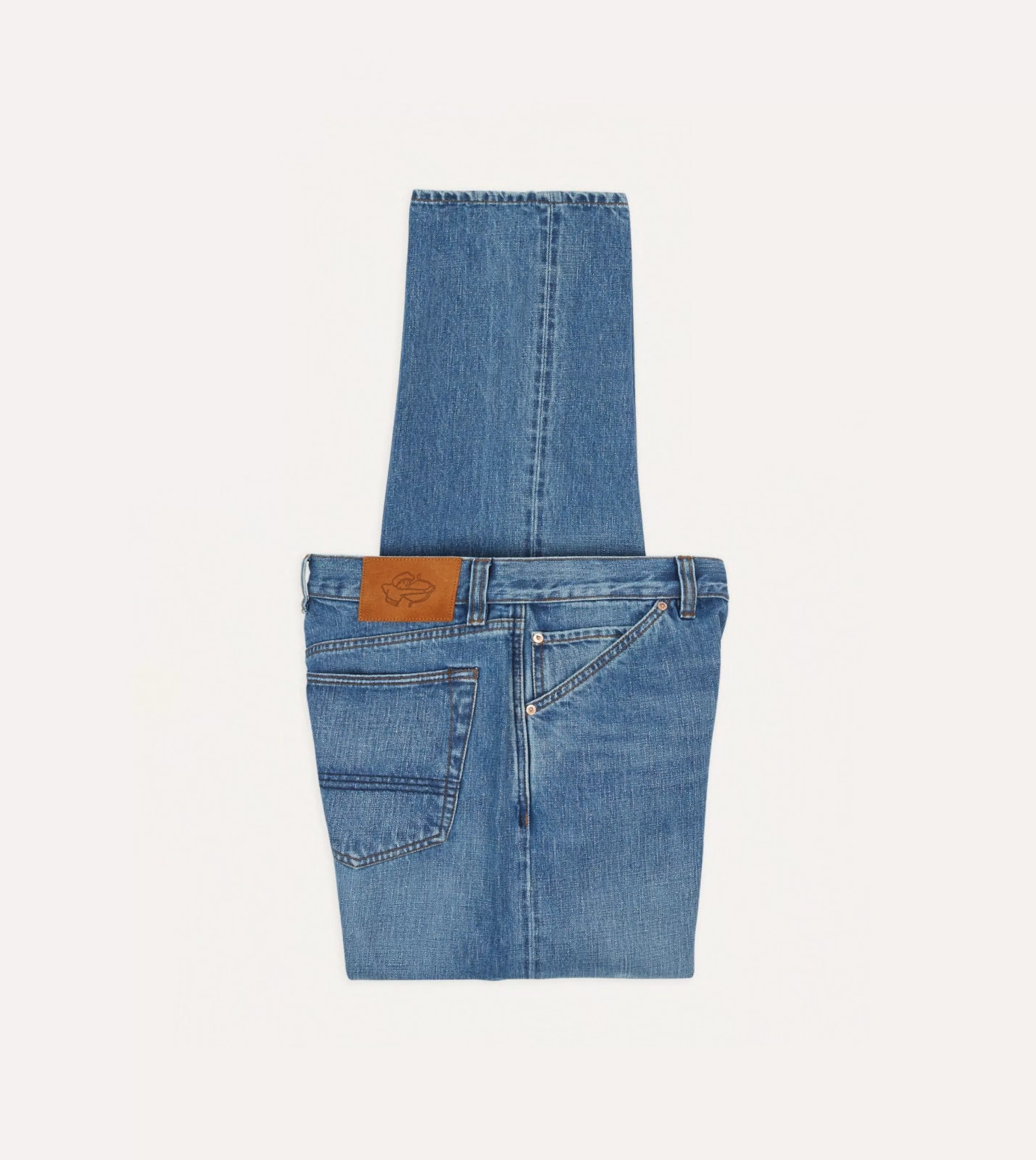 Drake’s Trousers | Denim | 14.2oz Japanese Selvedge Denim Five-Pocket Jeans Custom wash