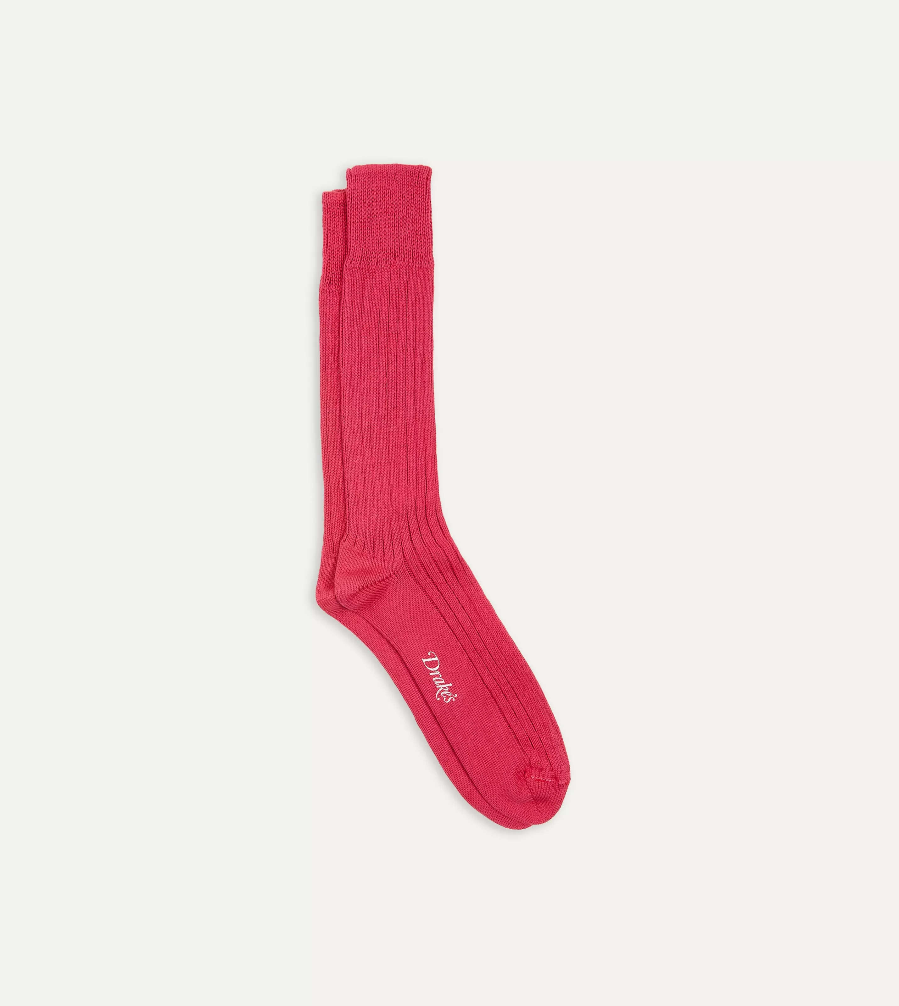 Drake’s Socks | Cotton Sports Socks Dark pink