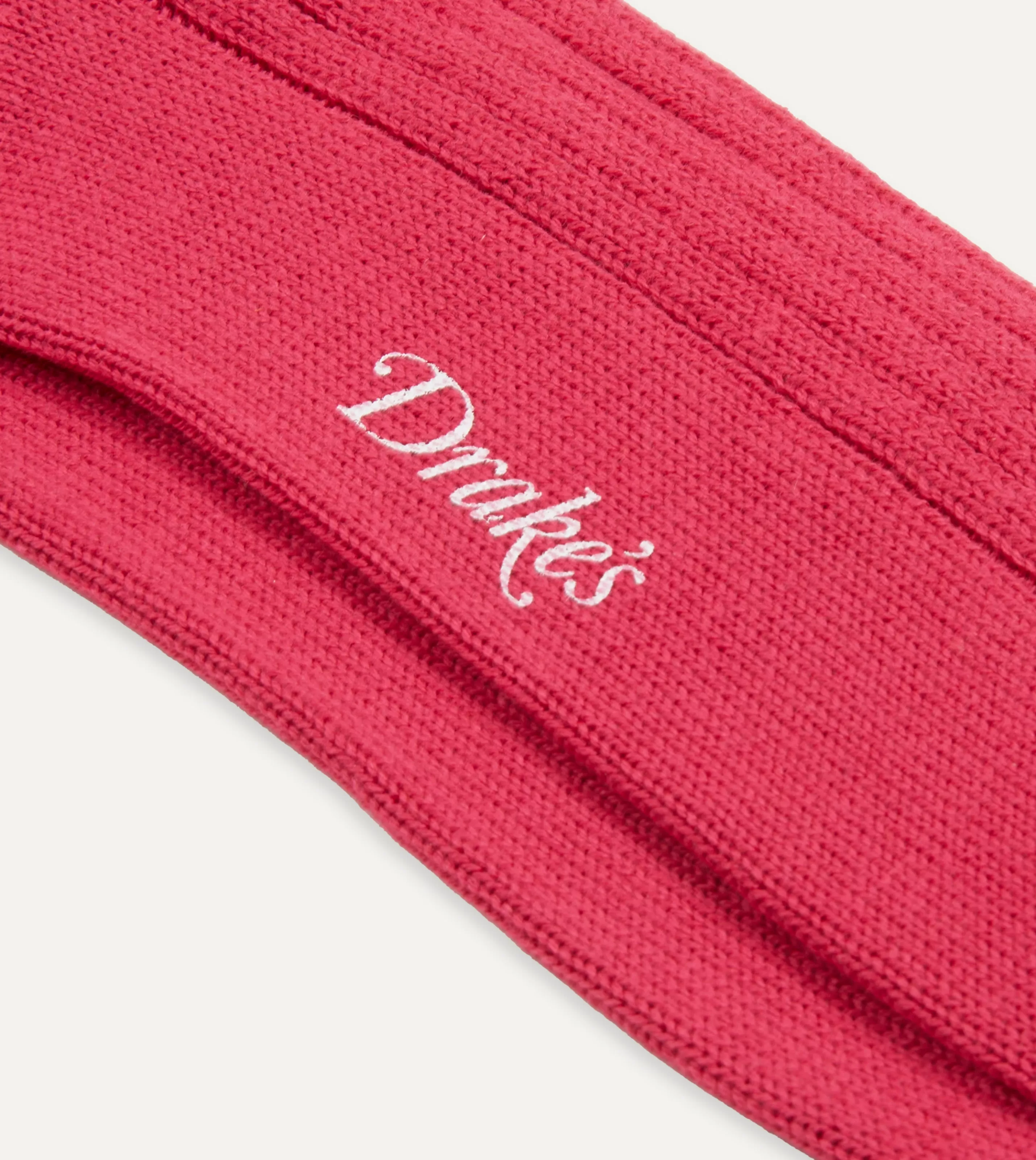 Drake’s Socks | Cotton Sports Socks Dark pink