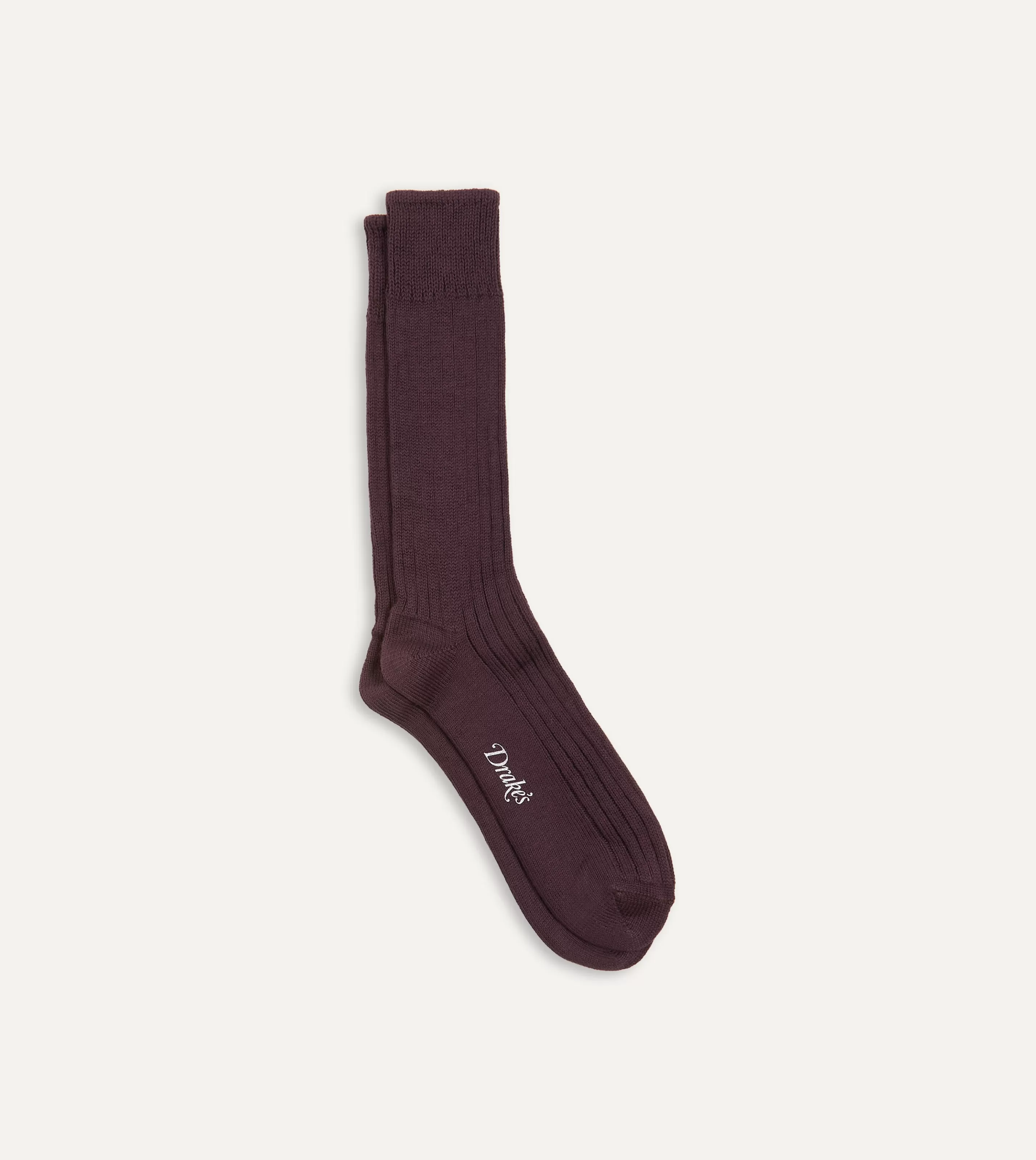 Drake’s Socks | Cotton Sports Socks Dark purple