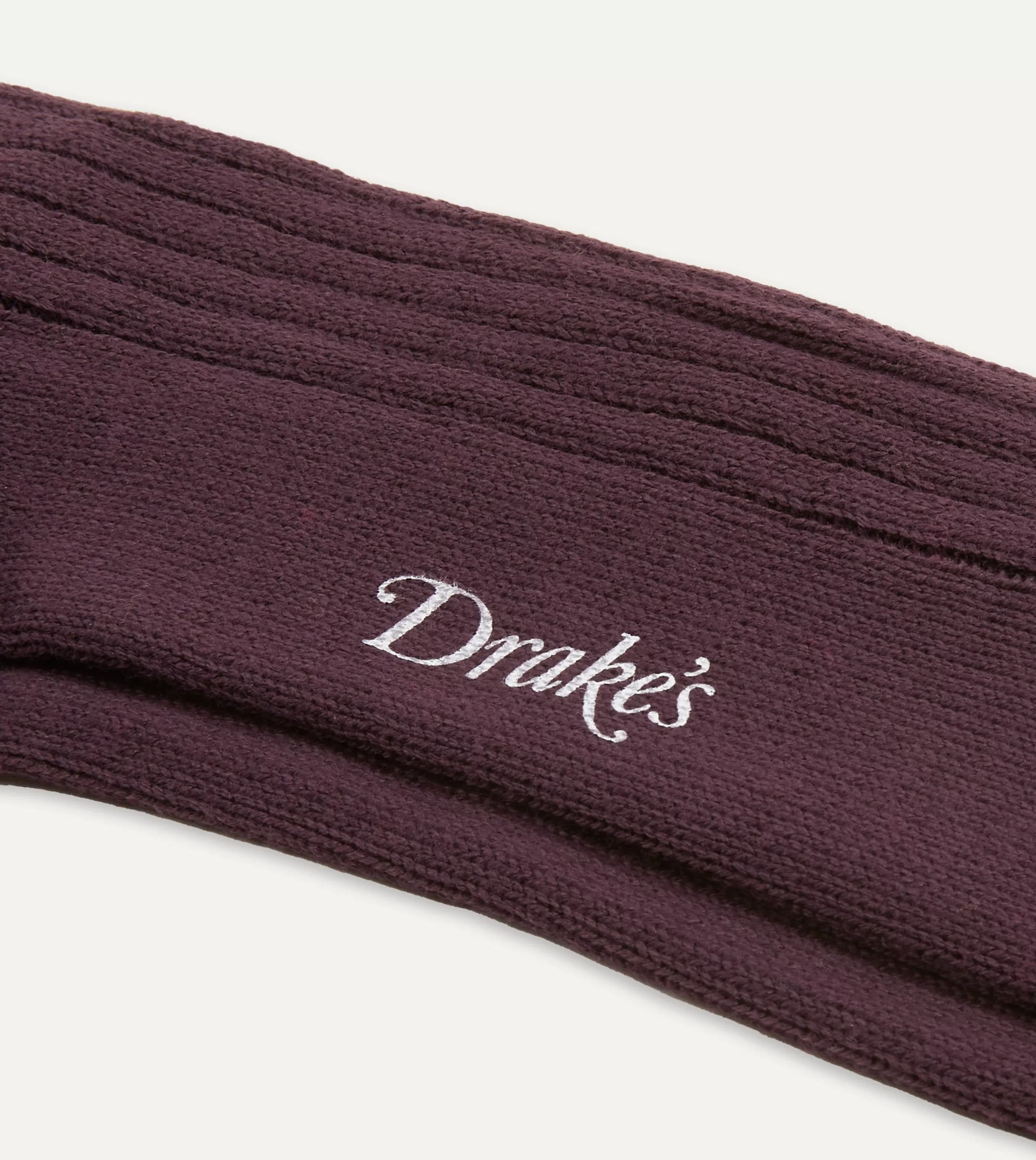 Drake’s Socks | Cotton Sports Socks Dark purple