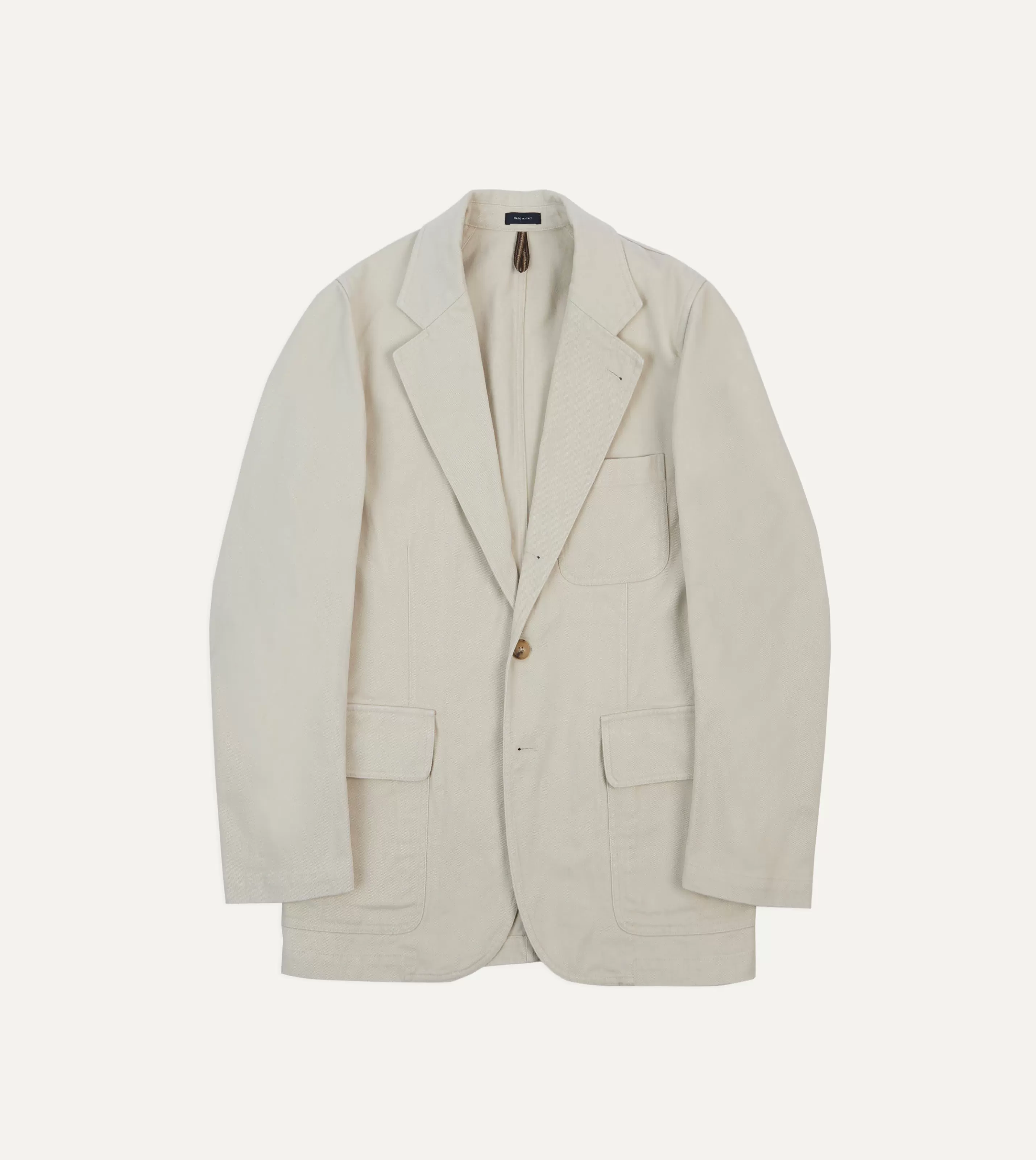 Drake’s Blazers | Heavy Cotton Twill Games Blazer Mk. I Ecru