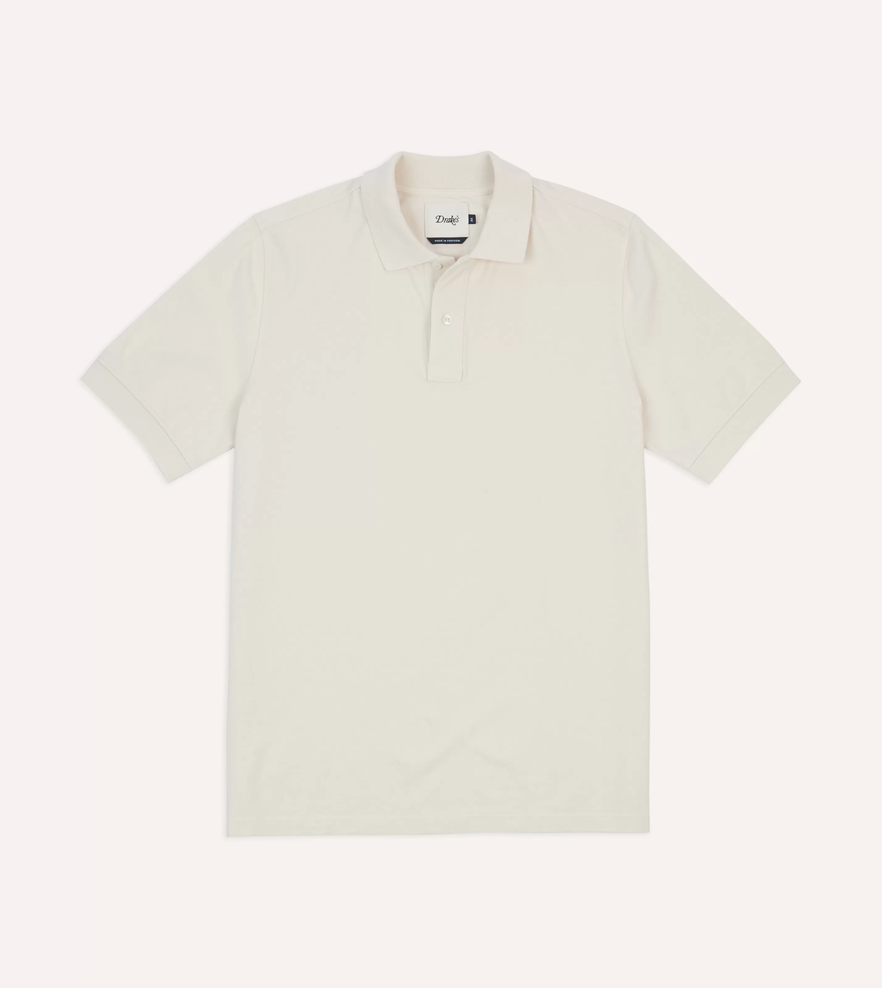 Drake’s Polos & Sweatshirts | Piqué Cotton Polo Shirt Ecru