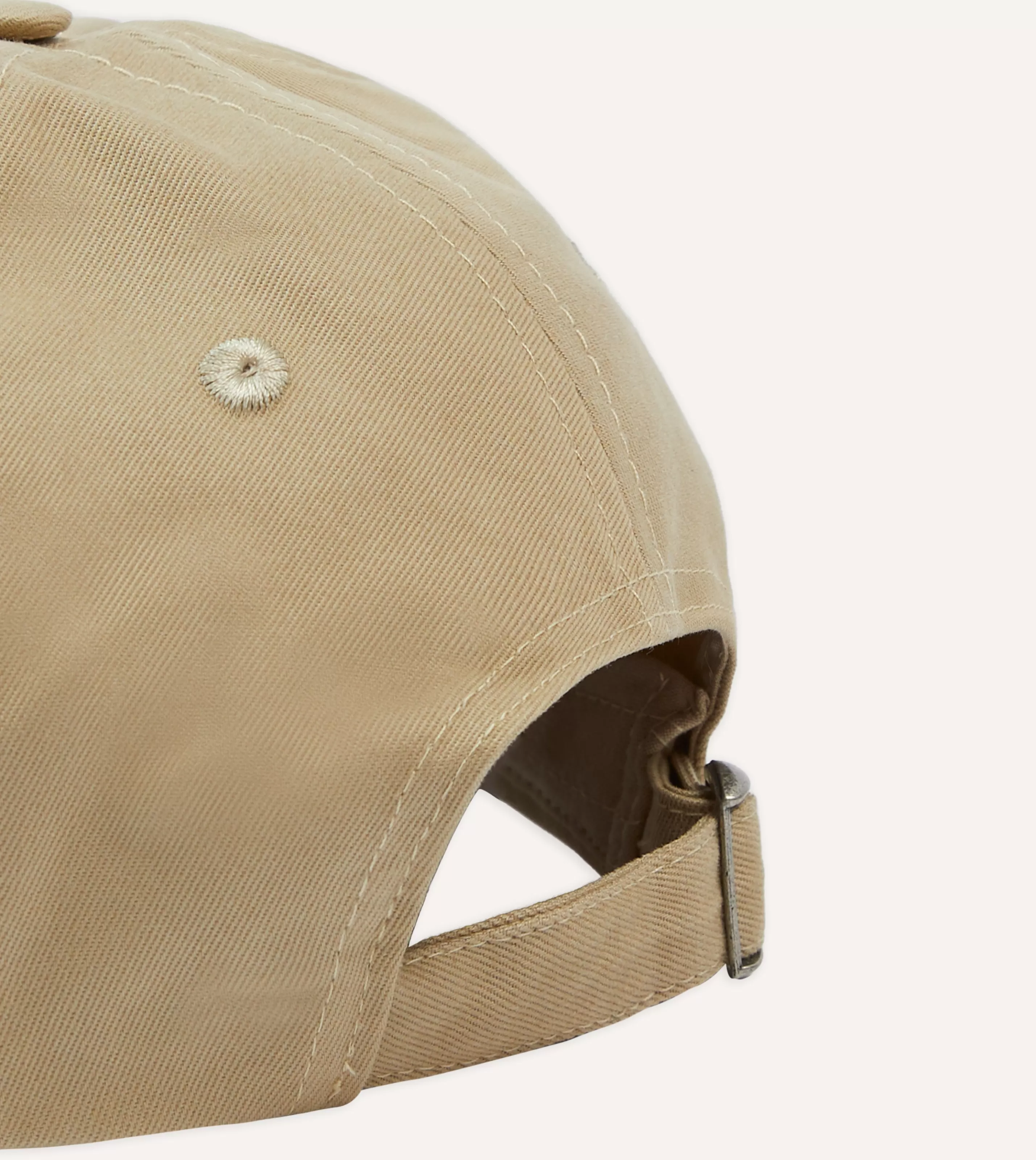 Drake’s Hats | Ecru Soleil Cotton Twill Baseball Cap