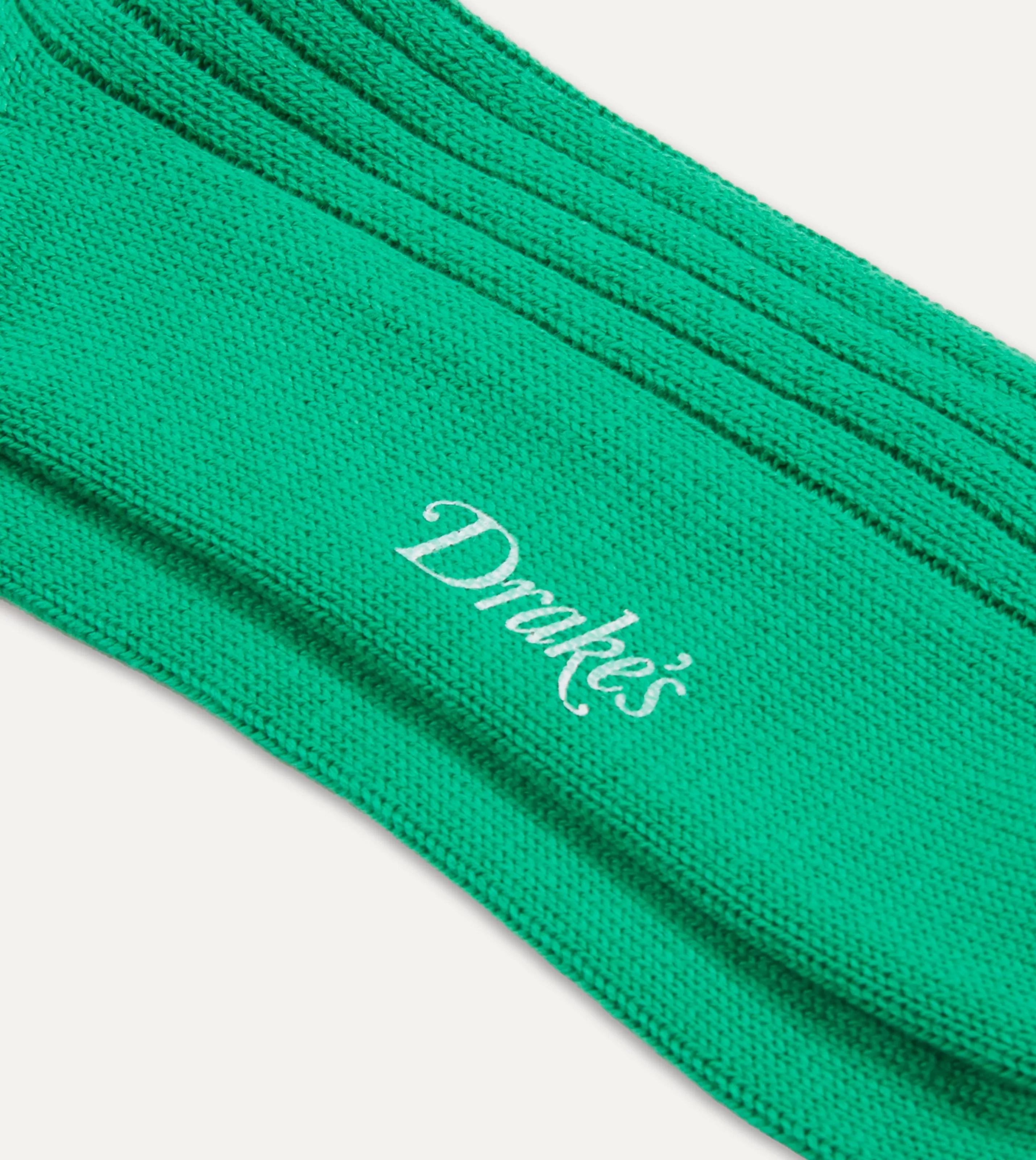 Drake’s Socks | Cotton Sports Socks Emerald green