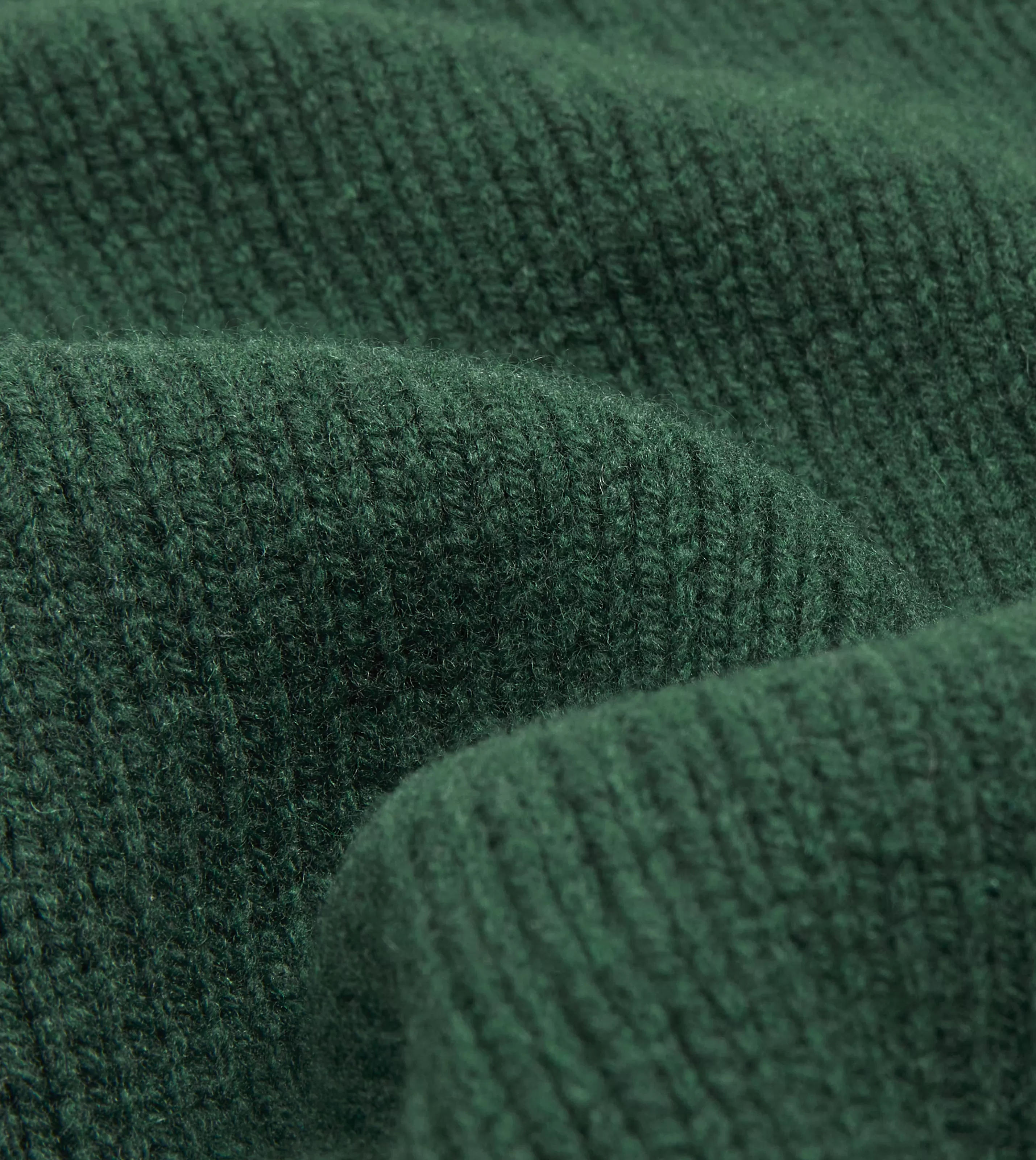 Drake’s Knitwear | Knitwear | Lambswool Submariner Roll Neck Jumper Forest green