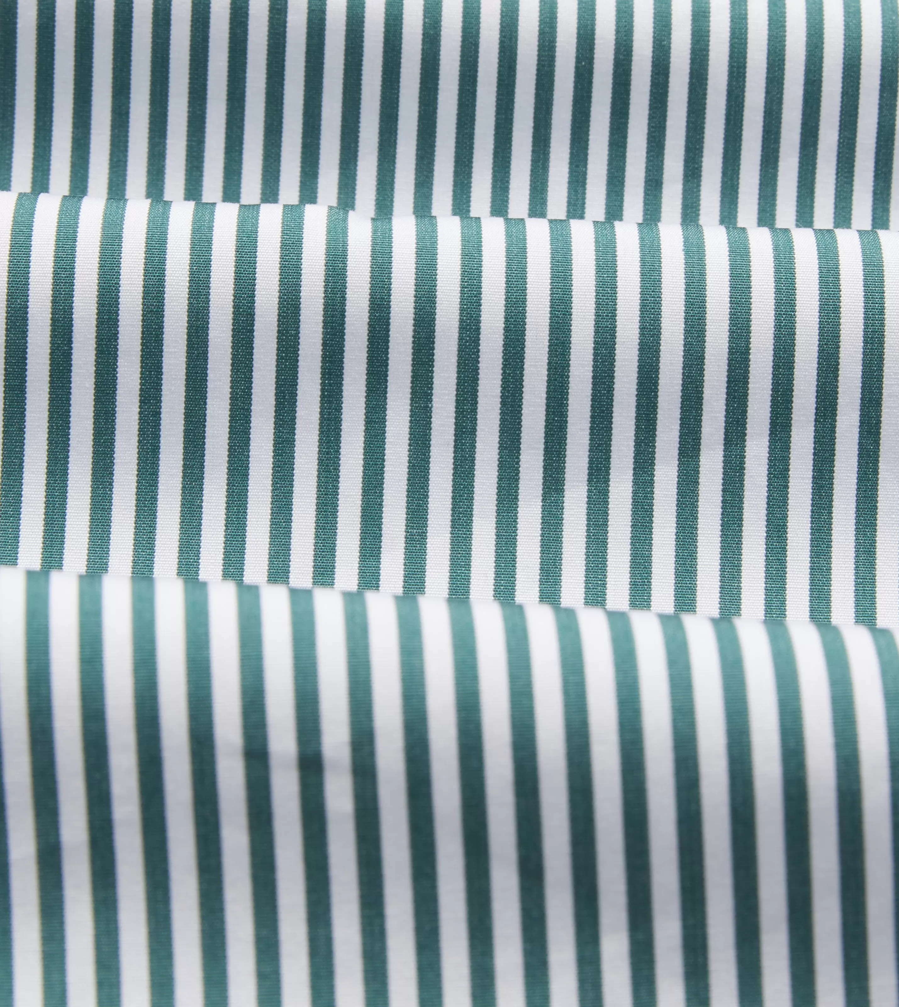 Drake’s Shirts | Formal Shirts | And White Bengal Stripe Spread Collar Cotton Poplin Shirt Green