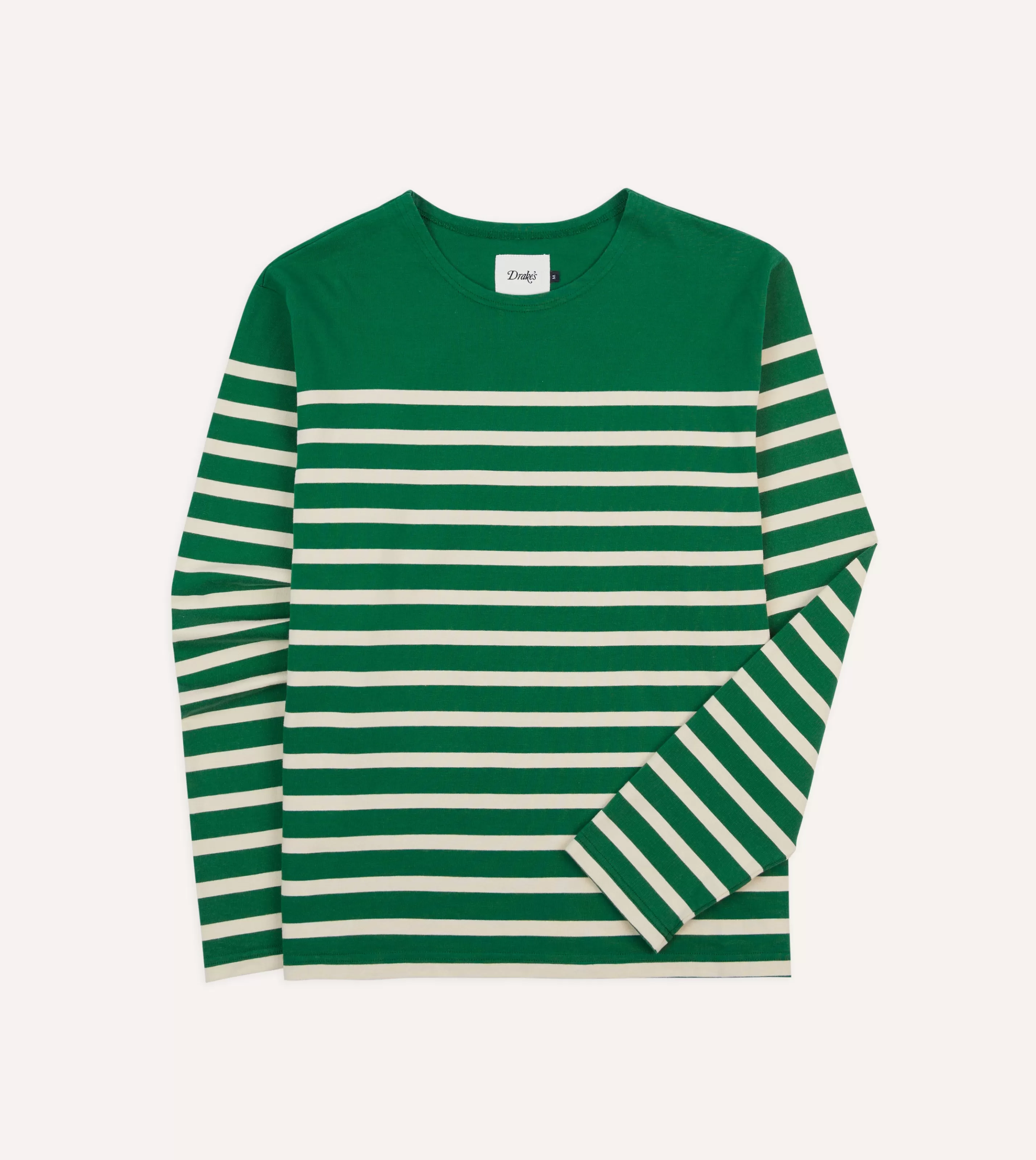 Drake’s T-Shirts | Green Breton Long Sleeve T-Shirt