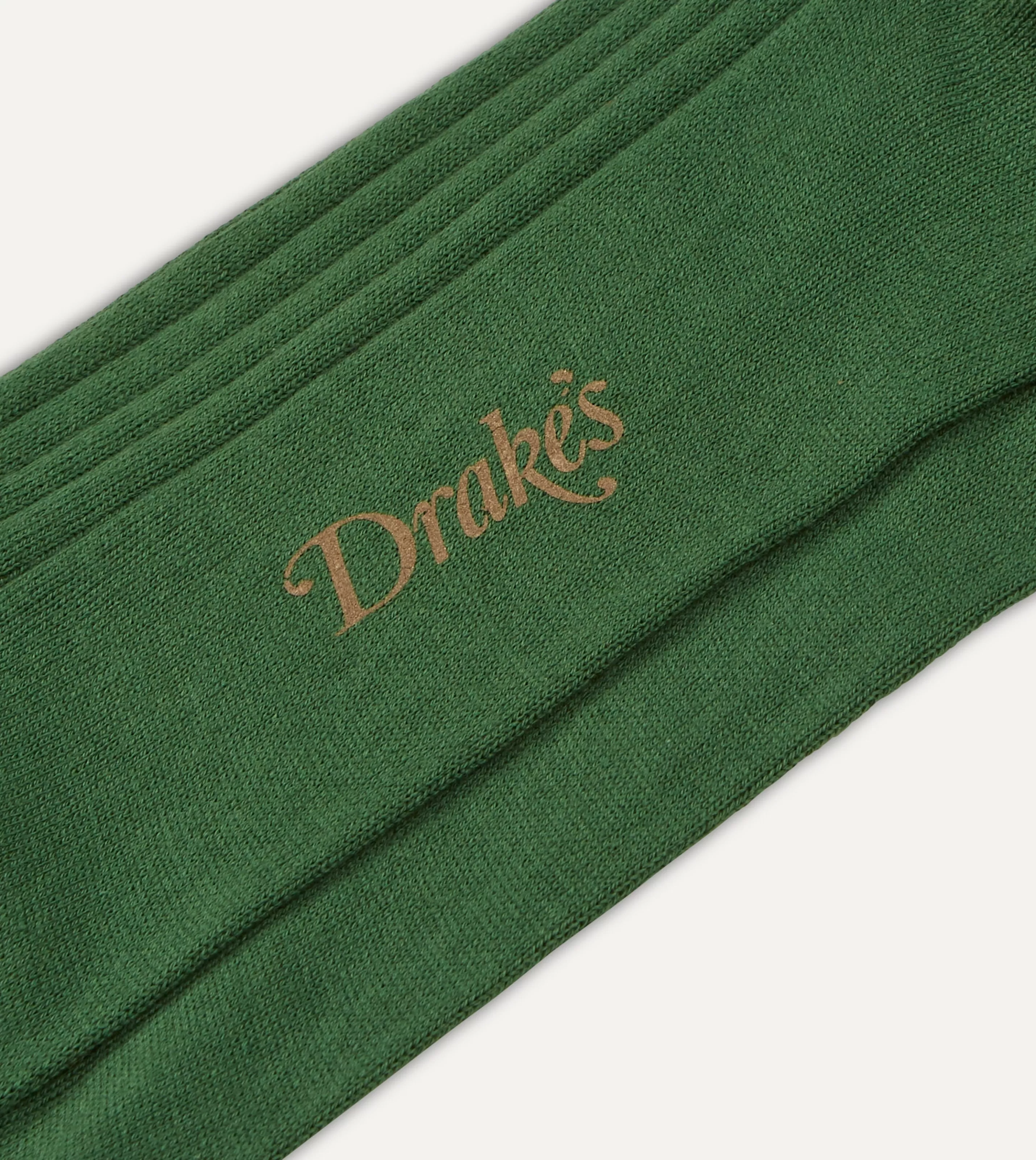 Drake’s Socks | Socks | Cotton Over-the-Calf Socks Green