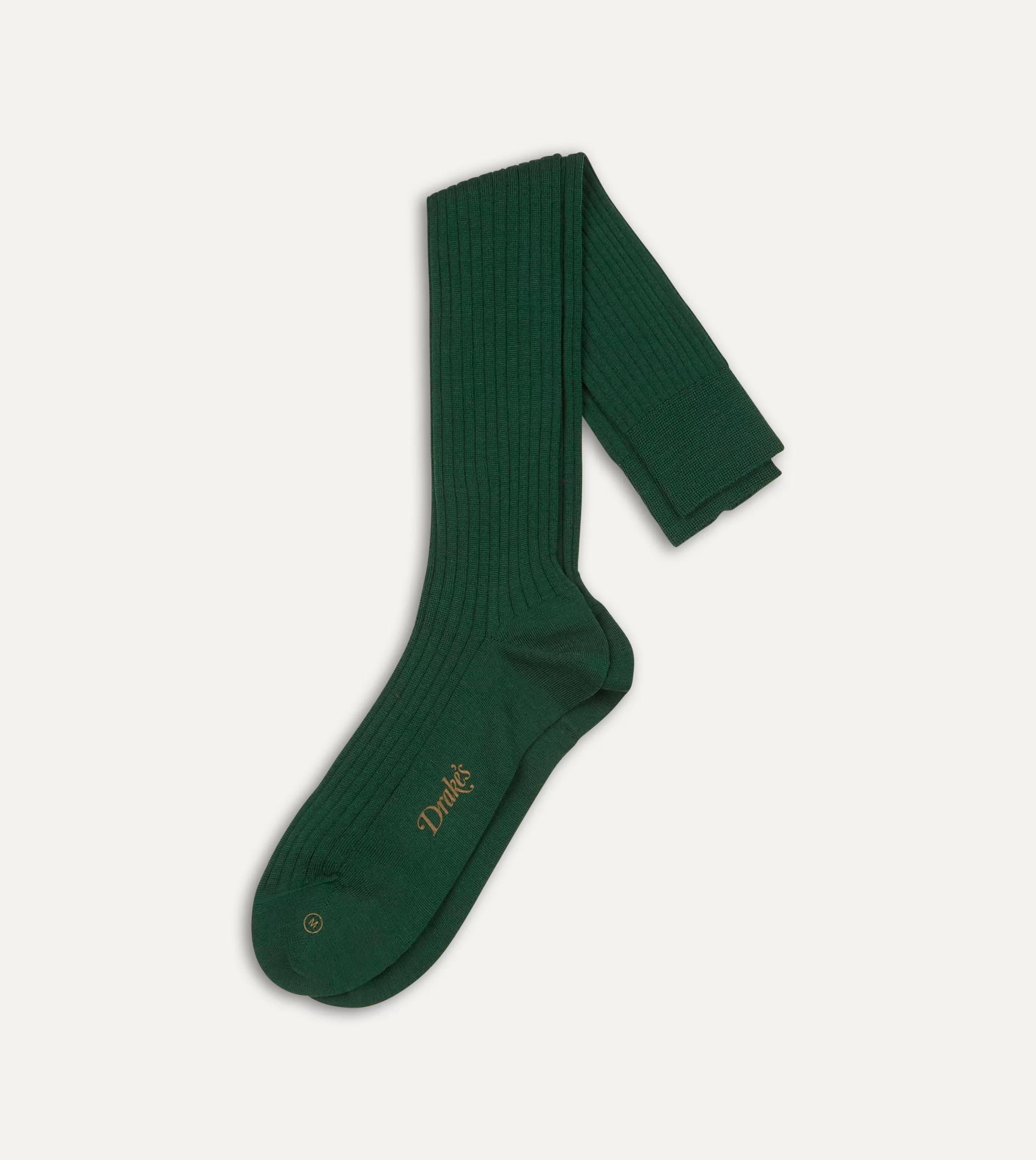 Drake’s Socks | Socks | Wool Over-the-Calf Socks Green