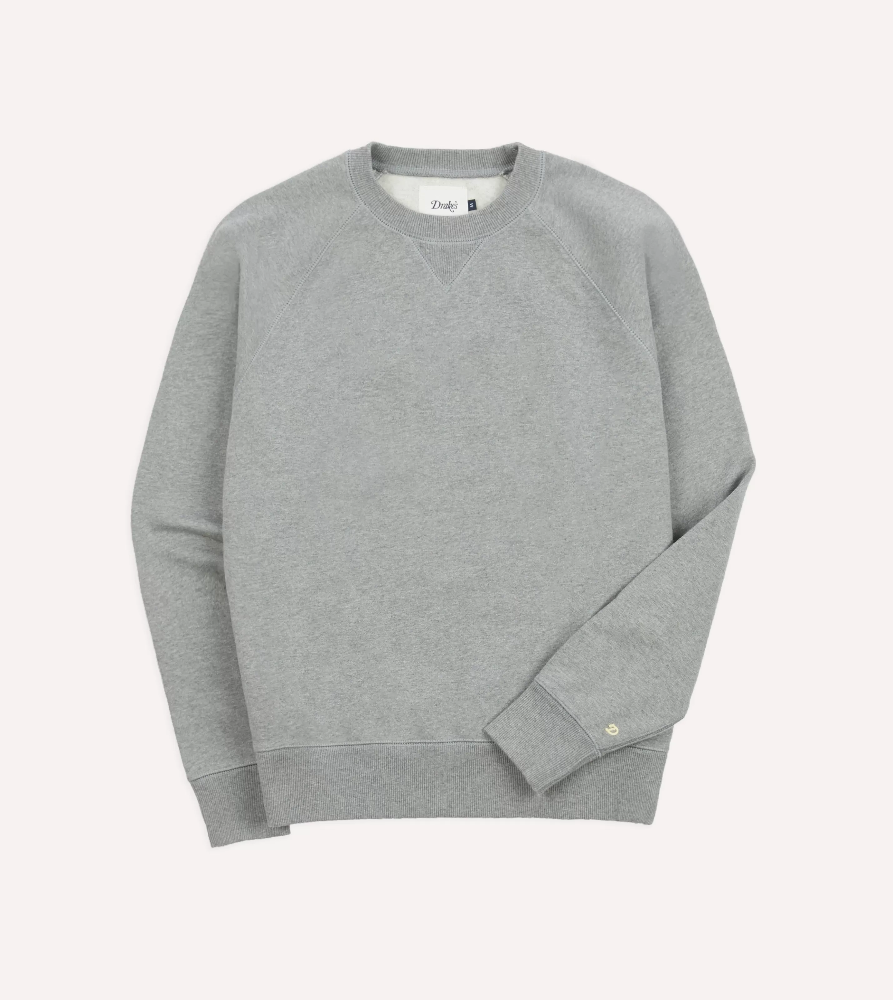 Drake’s Polos & Sweatshirts | Grey Brushed Cotton Jersey Sweatshirt