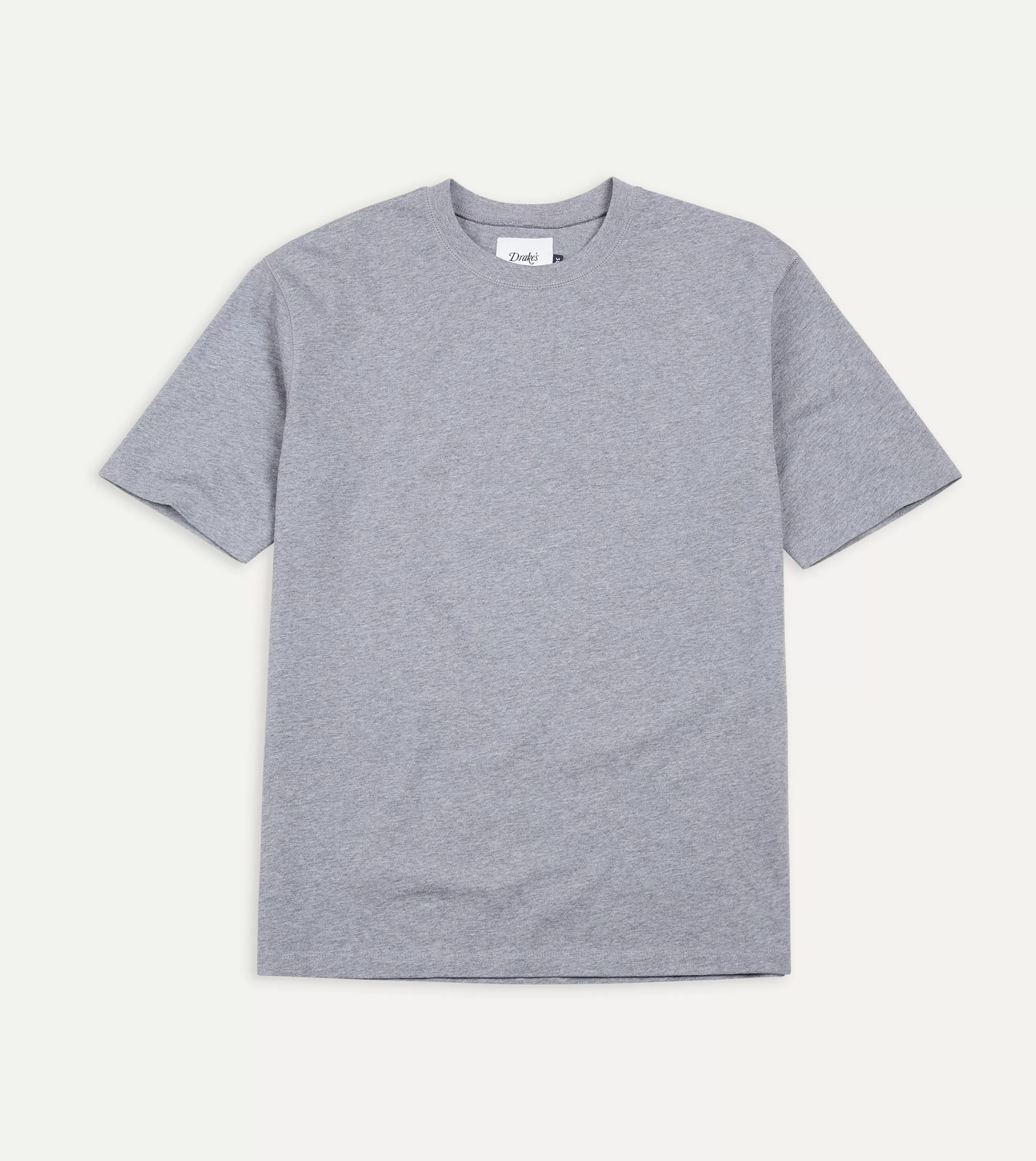 Drake’s T-Shirts | T-Shirts | Cotton Crew Neck Hiking T-Shirt Grey