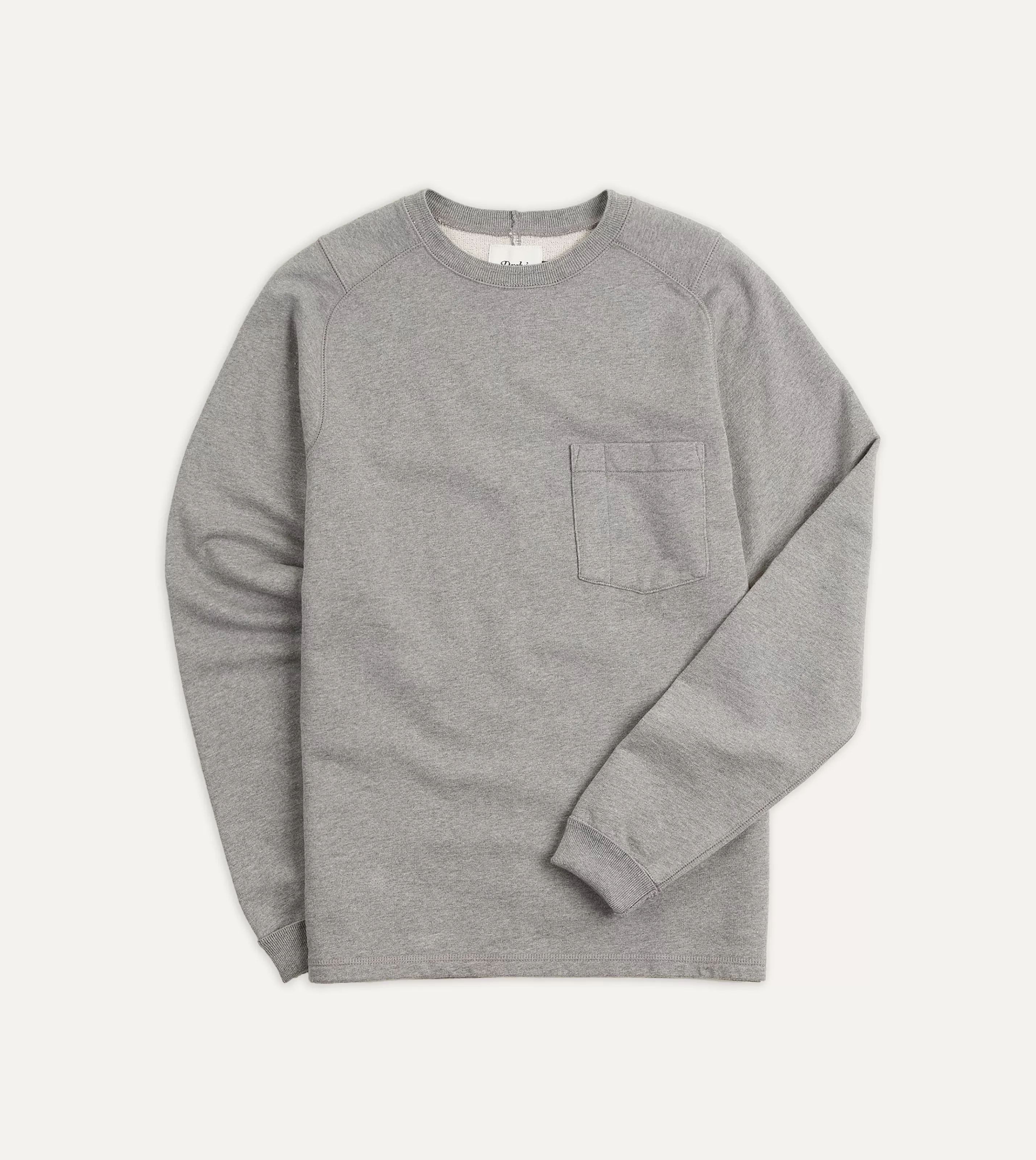 Drake’s Polos & Sweatshirts | Cotton Long-Sleeve Hiking Sweatshirt Grey