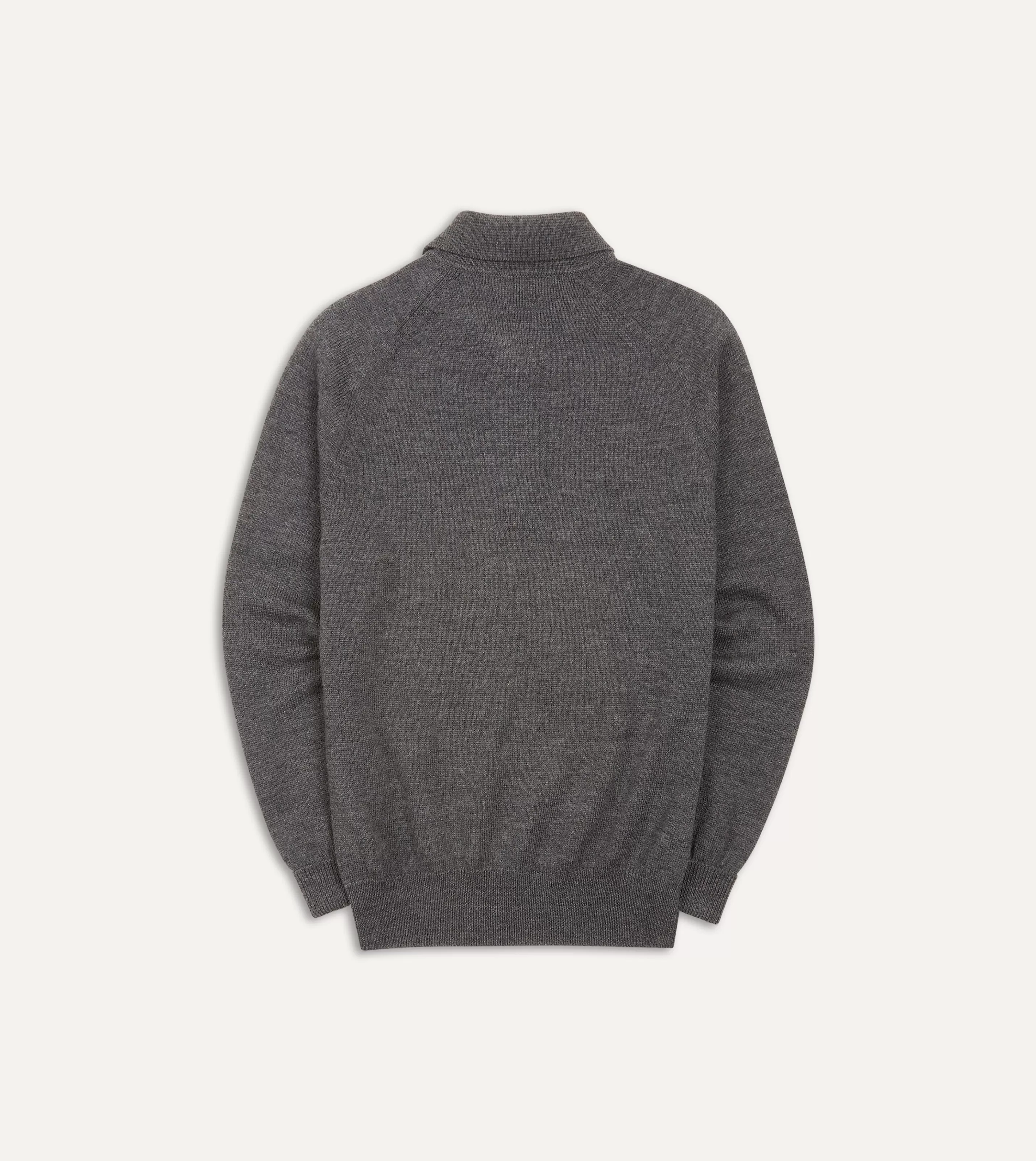 Drake’s Knitwear | Polos & Sweatshirts | Merino Wool Knitted Polo Grey