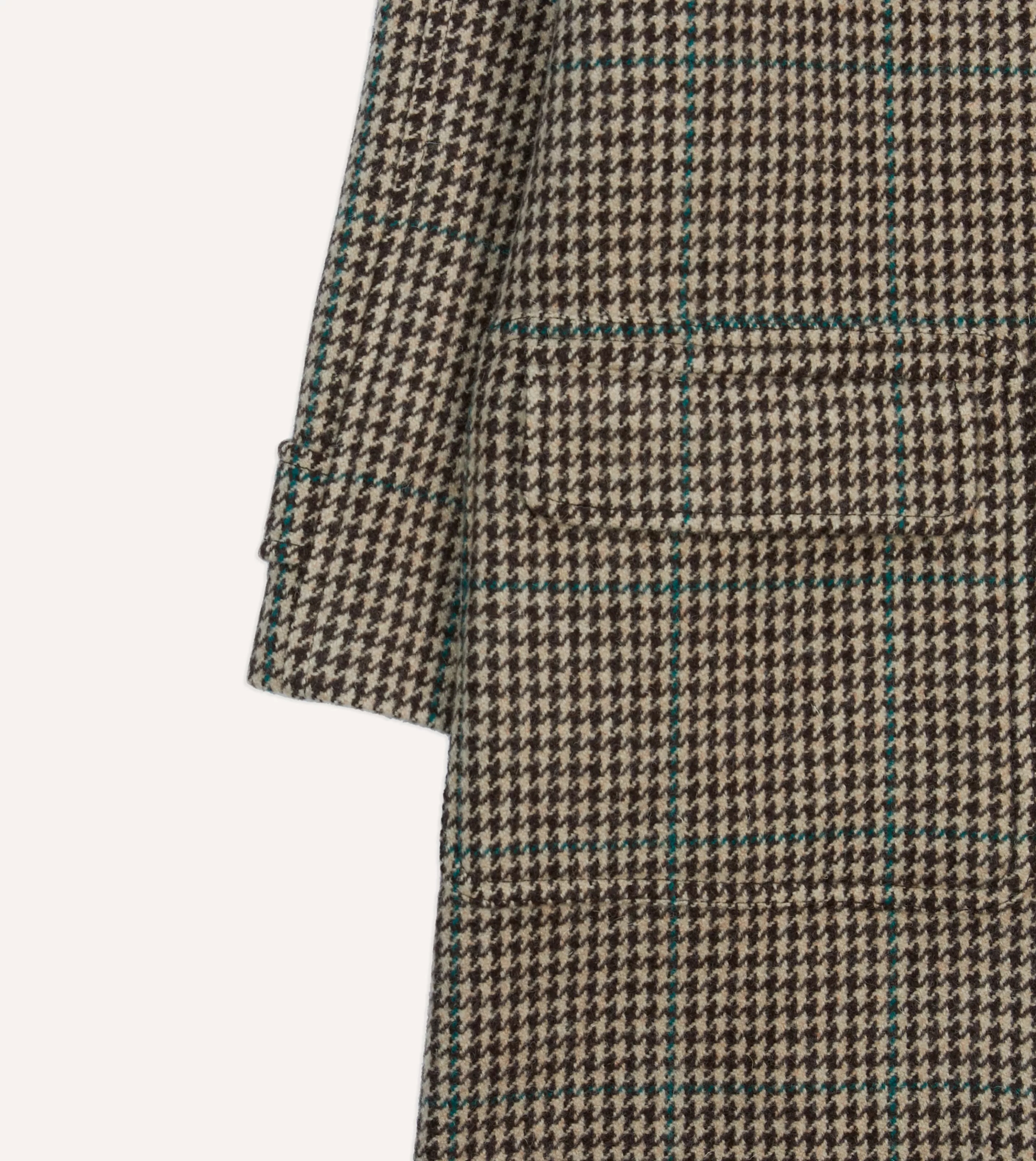 Drake’s Coats & Jackets | Houndstooth Check Wool Raglan Coat