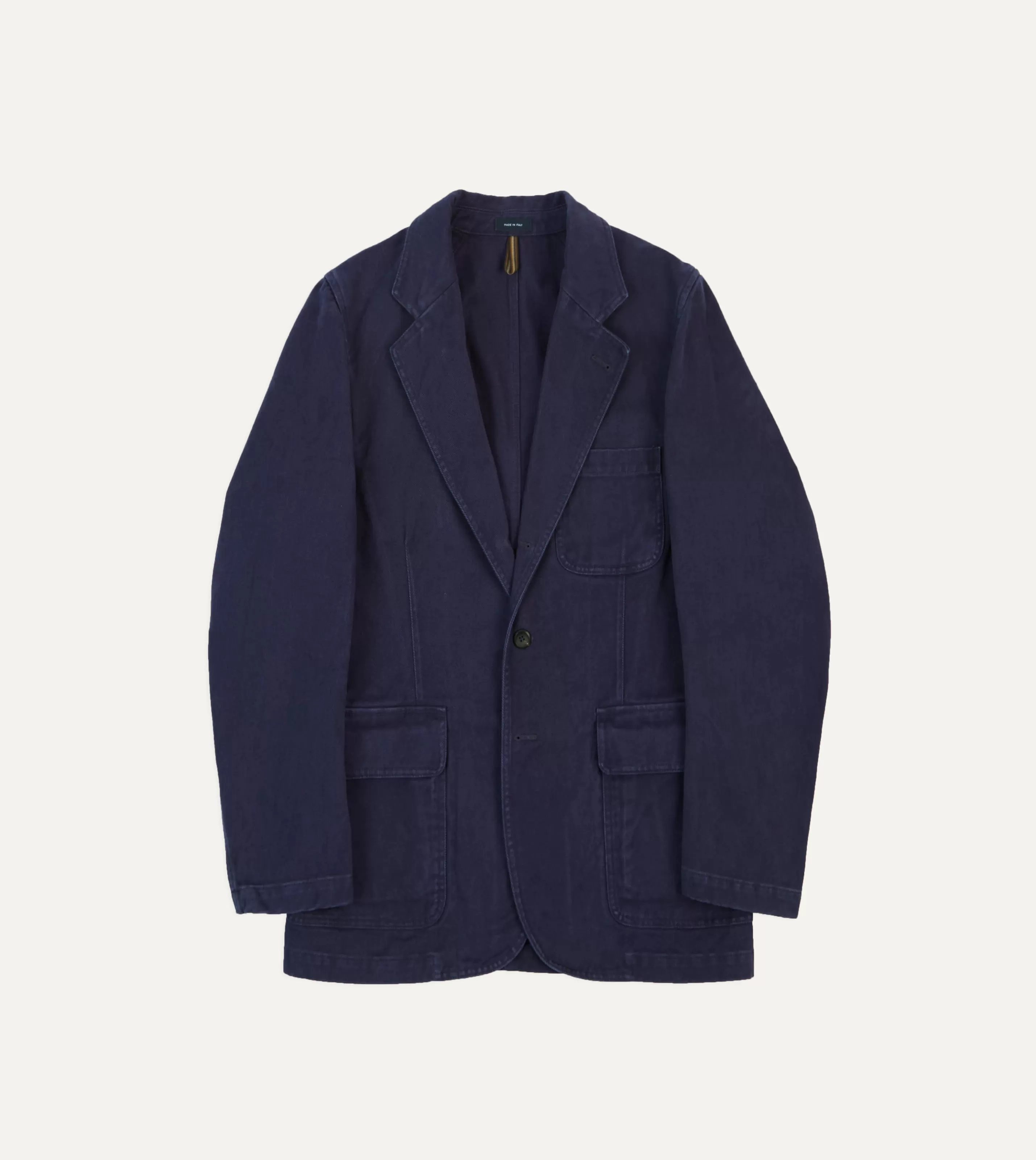 Drake’s Blazers | Heavy Cotton Twill Games Blazer Mk. I Indigo