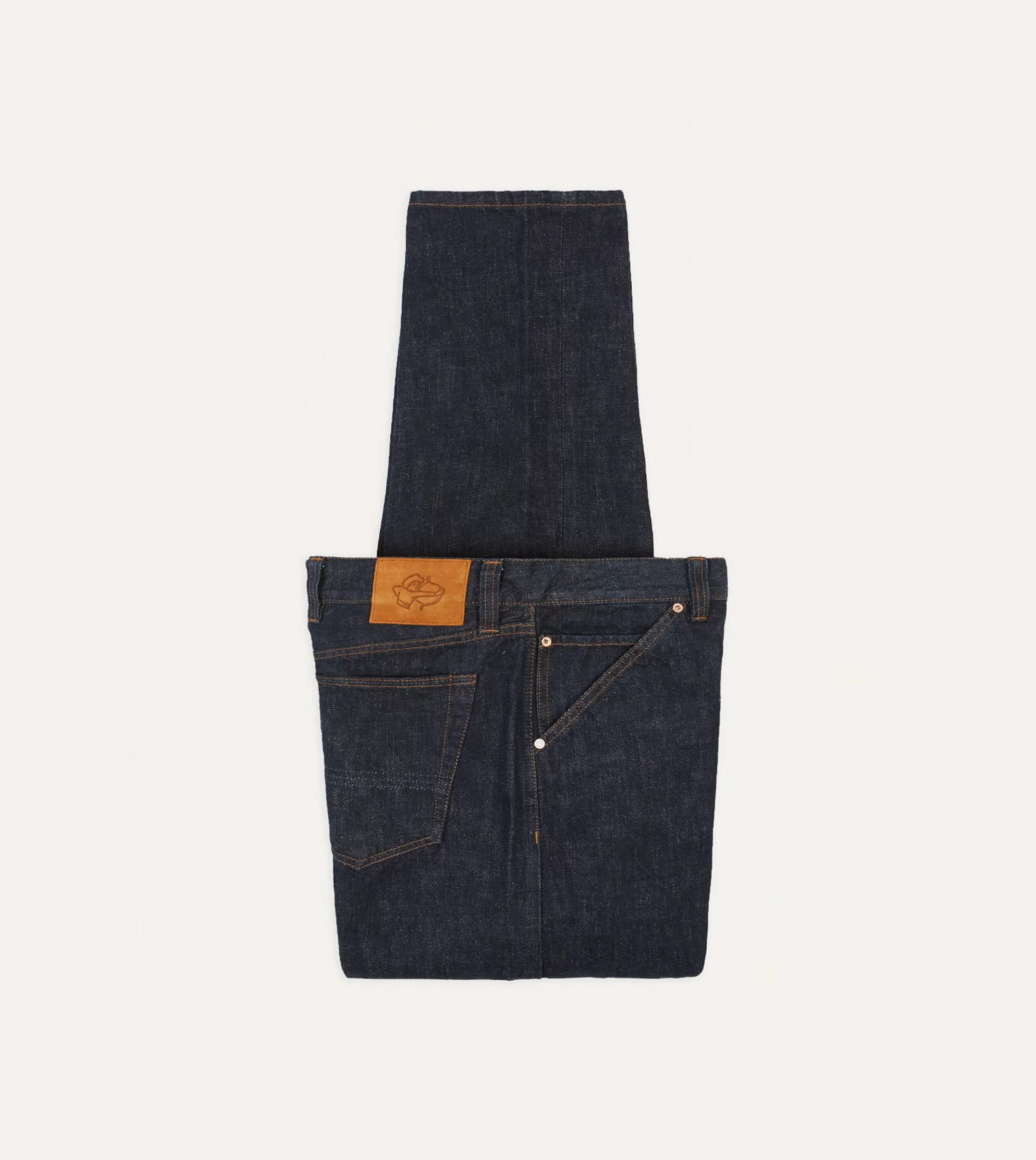 Drake’s Trousers | Denim | 14.2oz Japanese Selvedge Denim Five-Pocket Jeans Indigo rinse