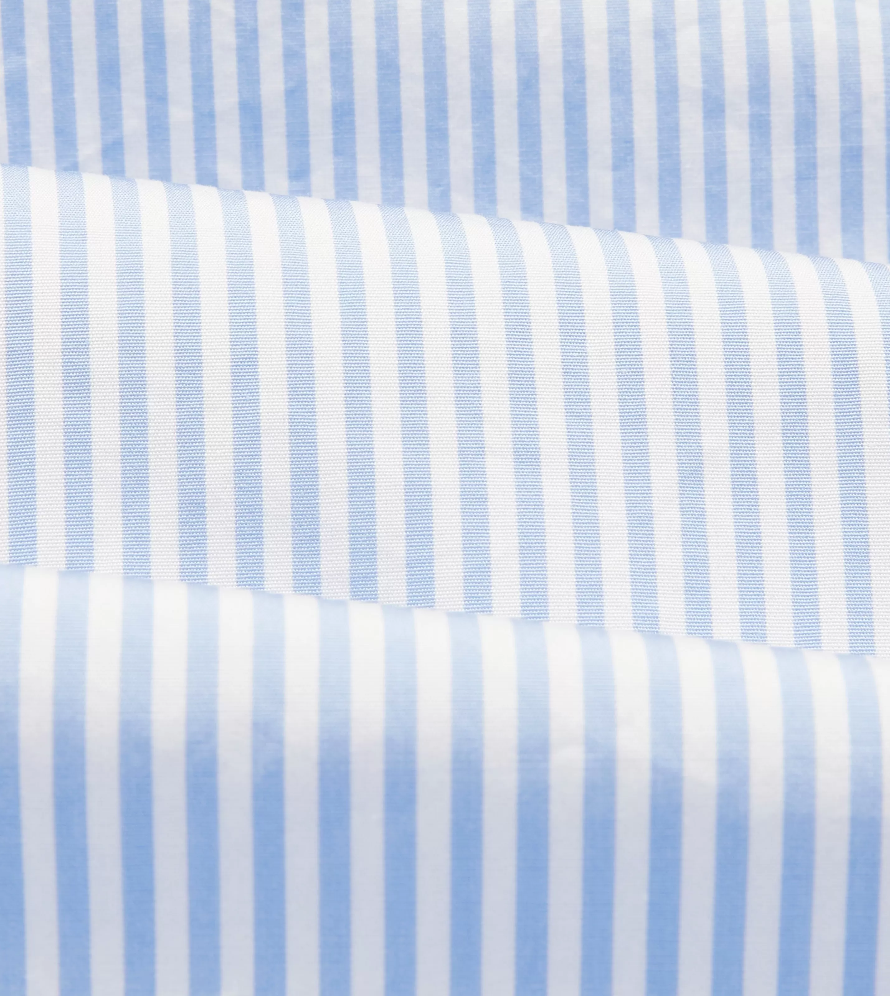 Drake’s Shirts | Formal Shirts | Bengal Stripe Cotton Poplin Button-Down Shirt Light blue