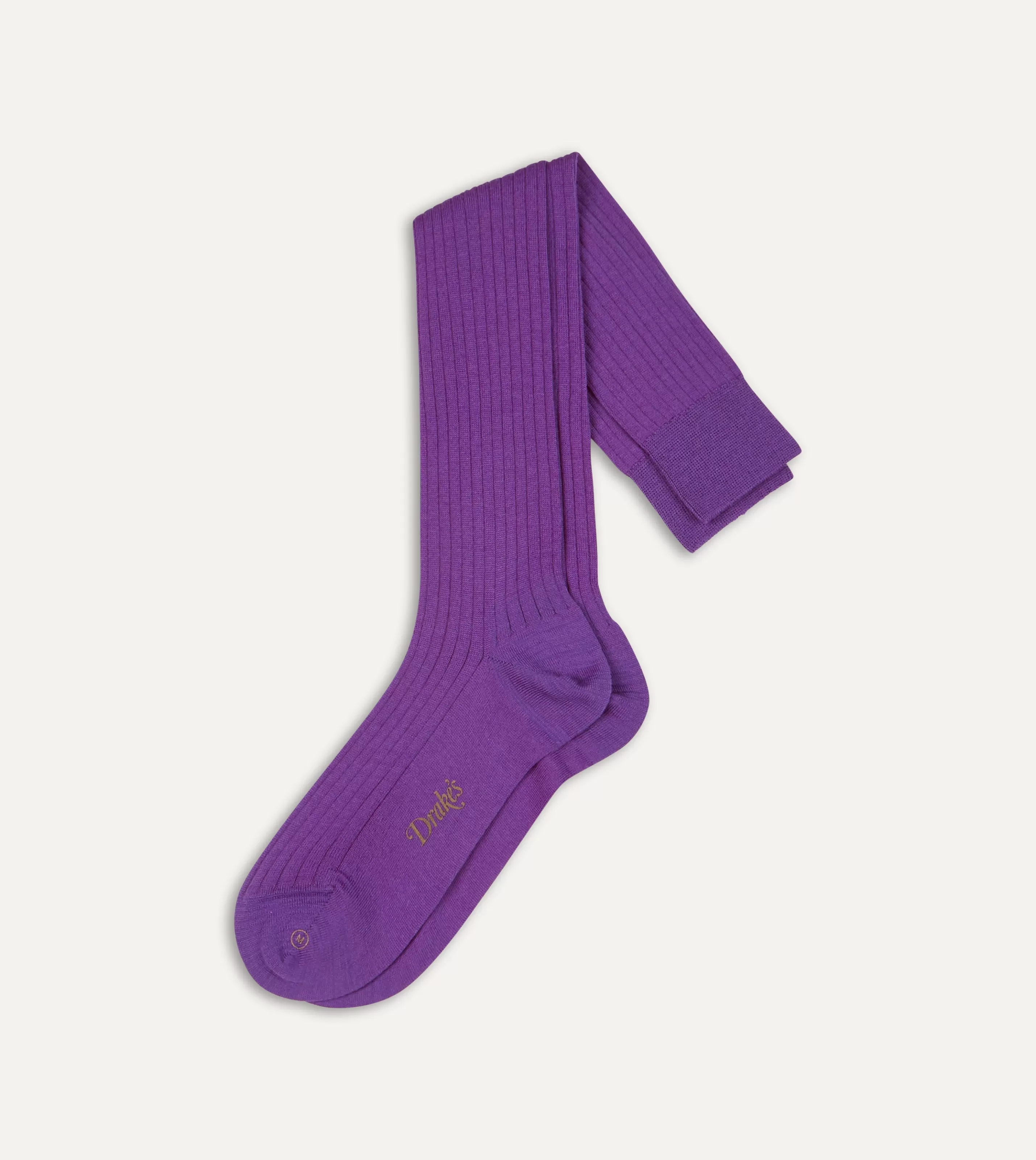 Drake’s Socks | Socks | Wool Over-the-Calf Socks Lilac