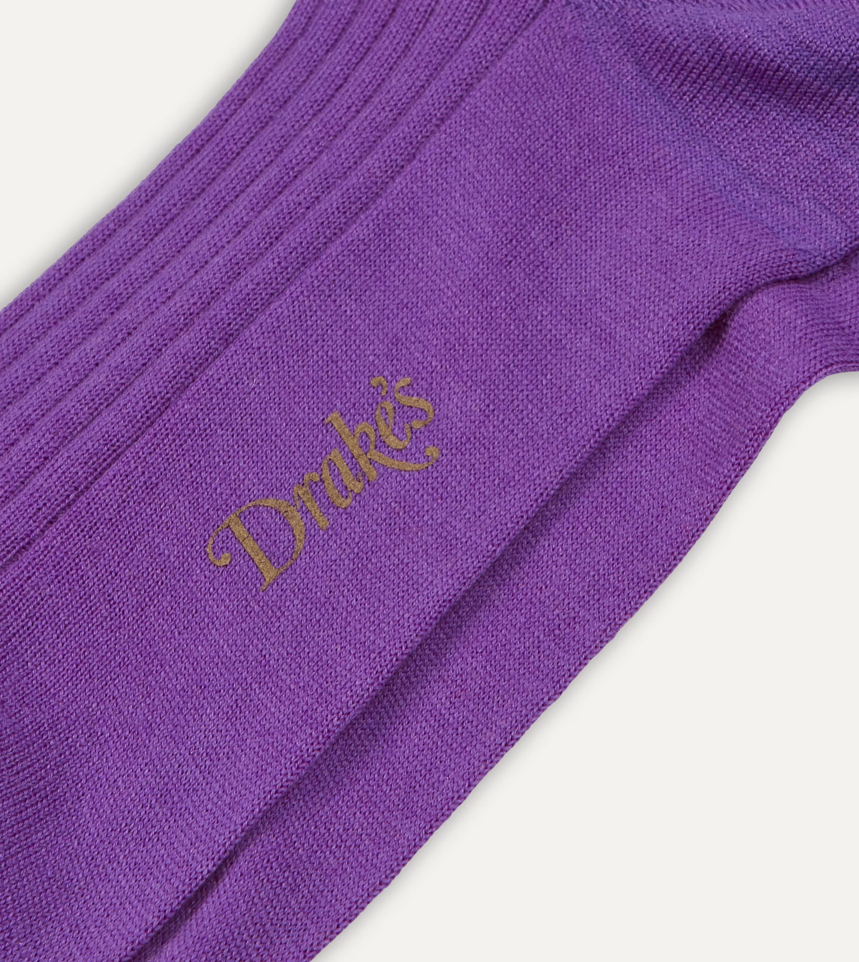 Drake’s Socks | Socks | Wool Over-the-Calf Socks Lilac