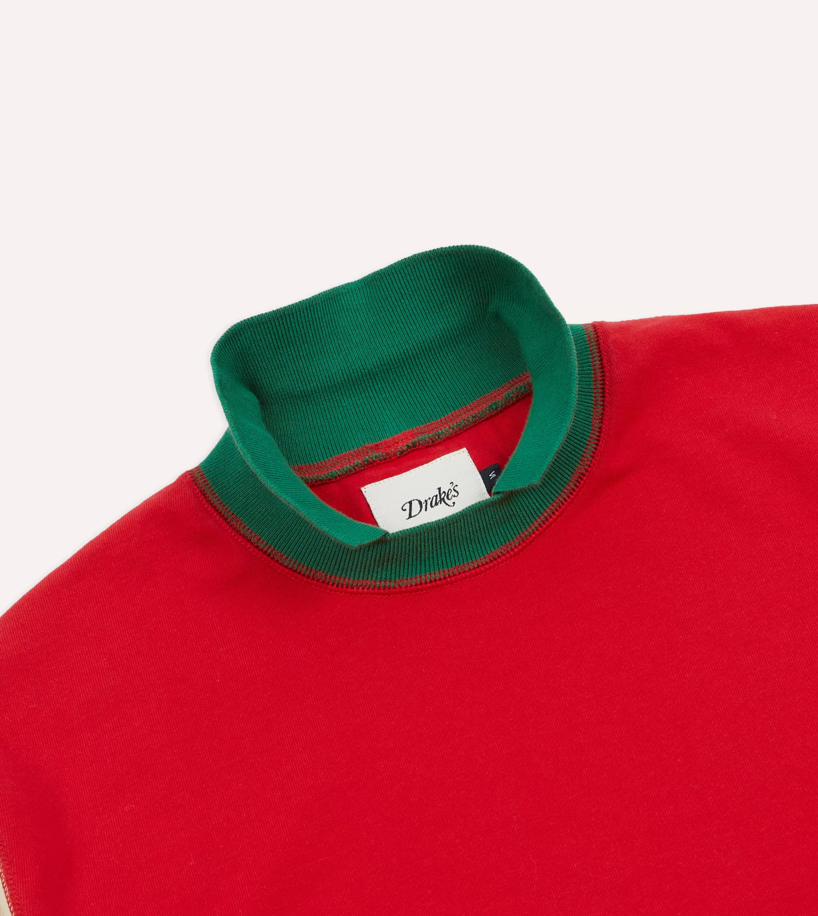 Drake’s Polos & Sweatshirts | Rugby Shirts | Multi Block Stripe Mock Collar Long-Sleeve Jersey