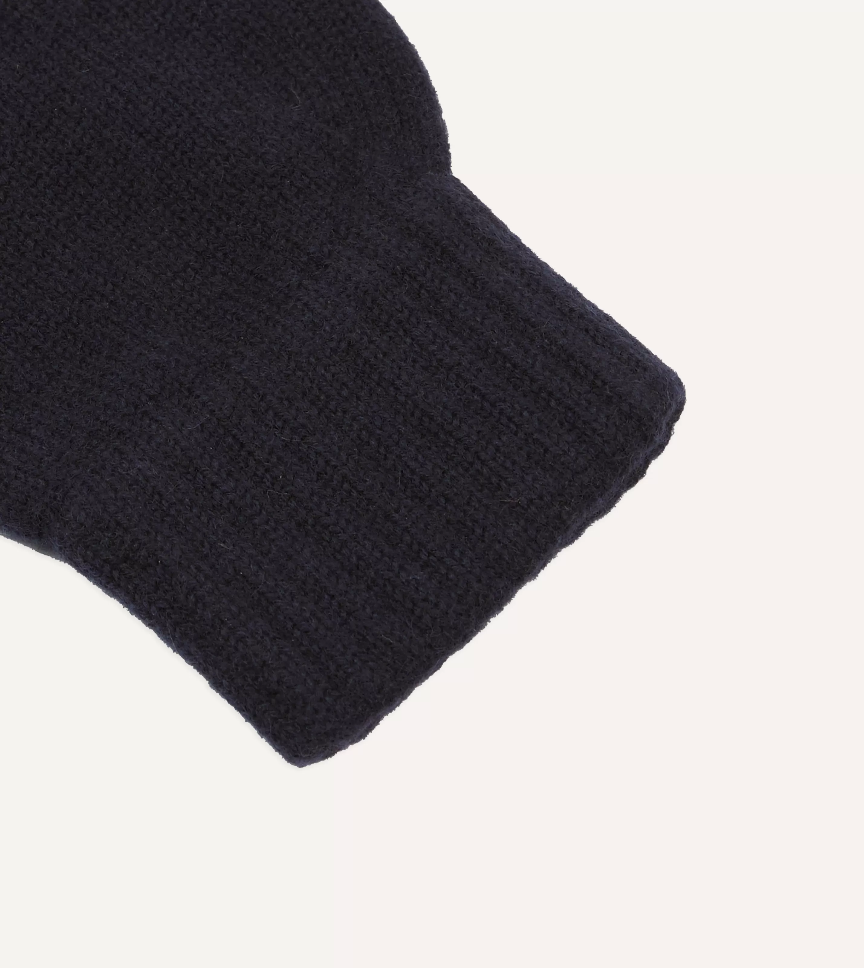 Drake’s Gloves | Navy Cashmere Knitted Gloves