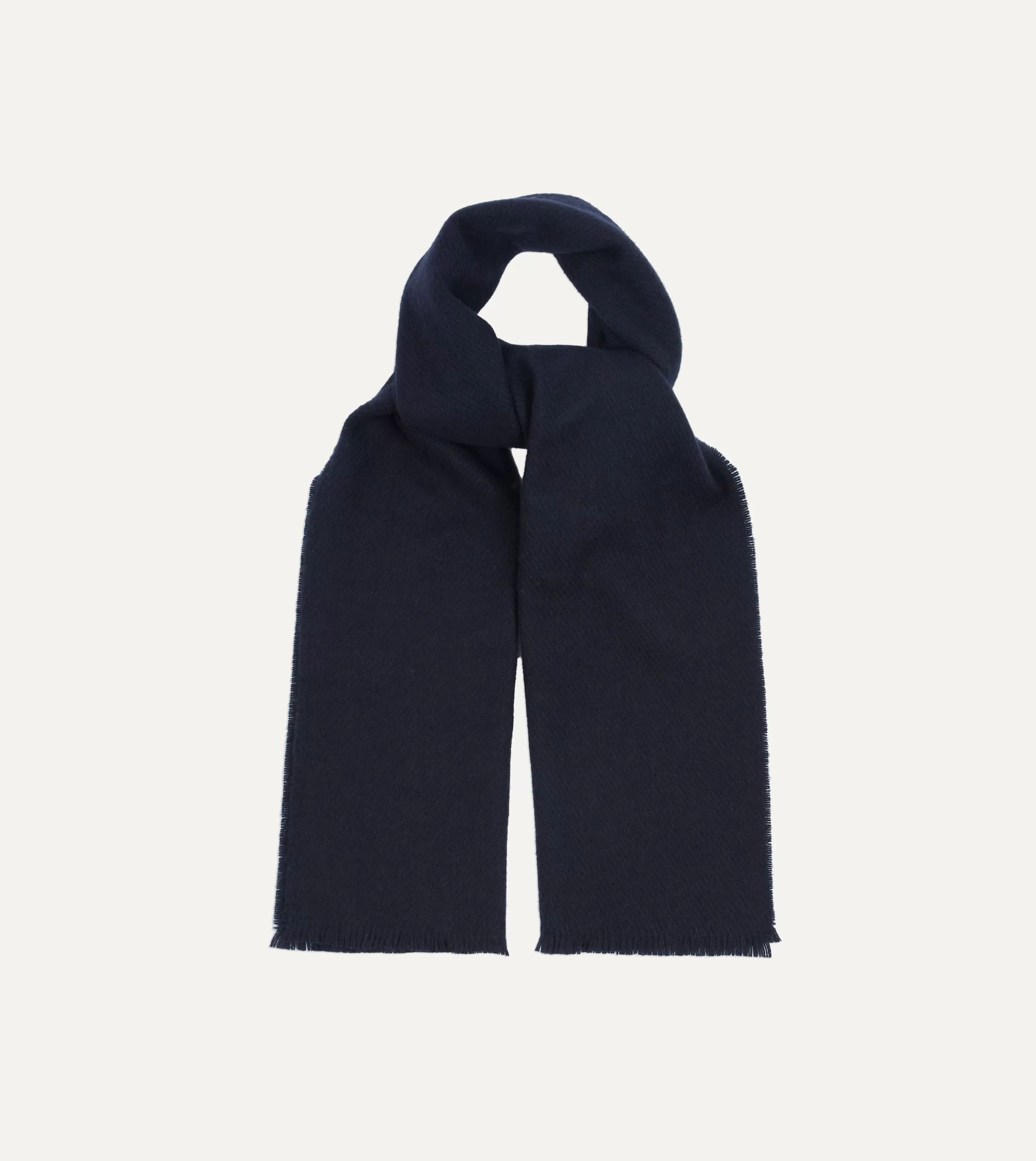 Drake’s Scarves | Scarves | Navy Cashmere Scarf