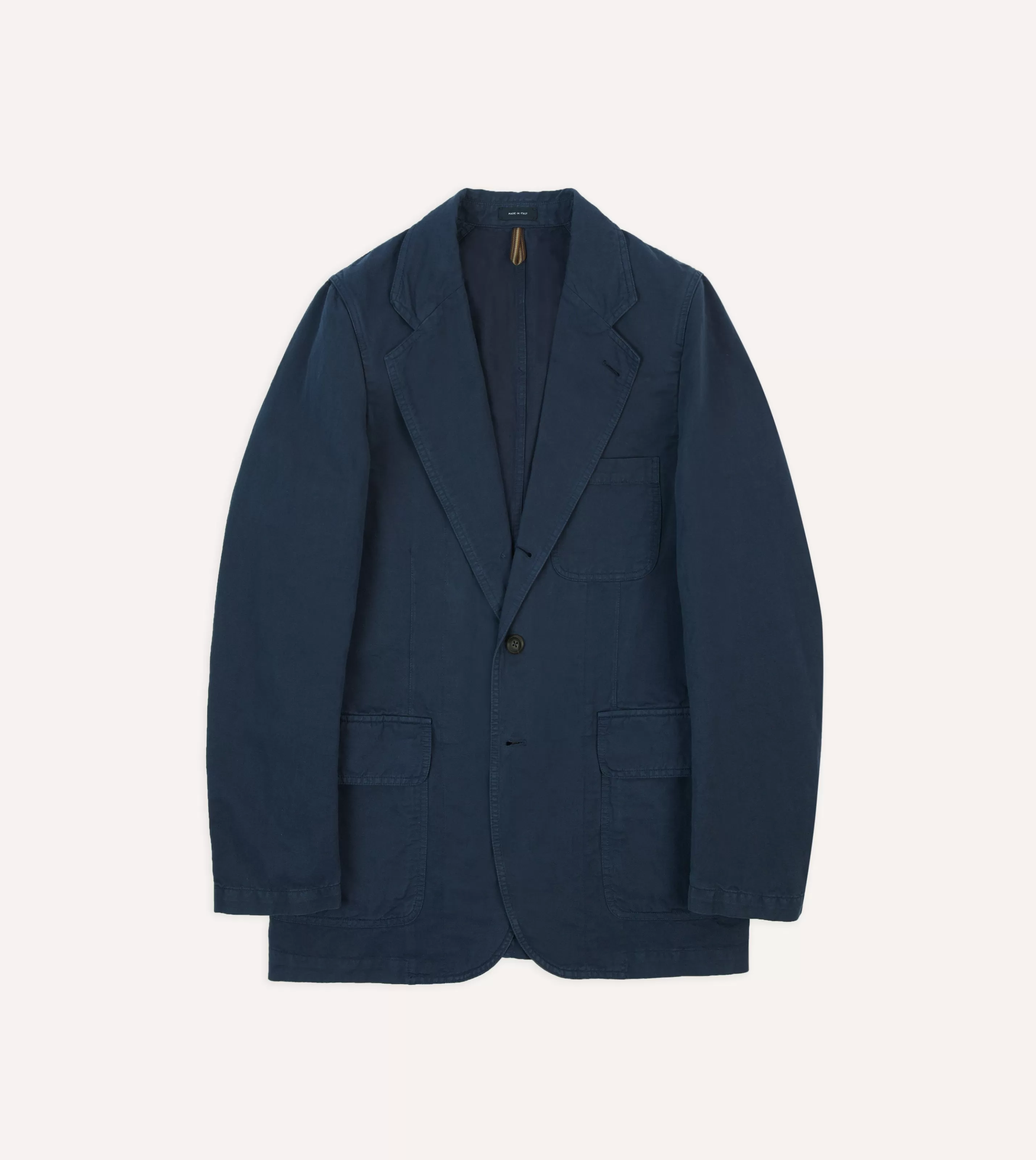 Drake’s Blazers | Cotton Linen Games Blazer Mk. I Navy