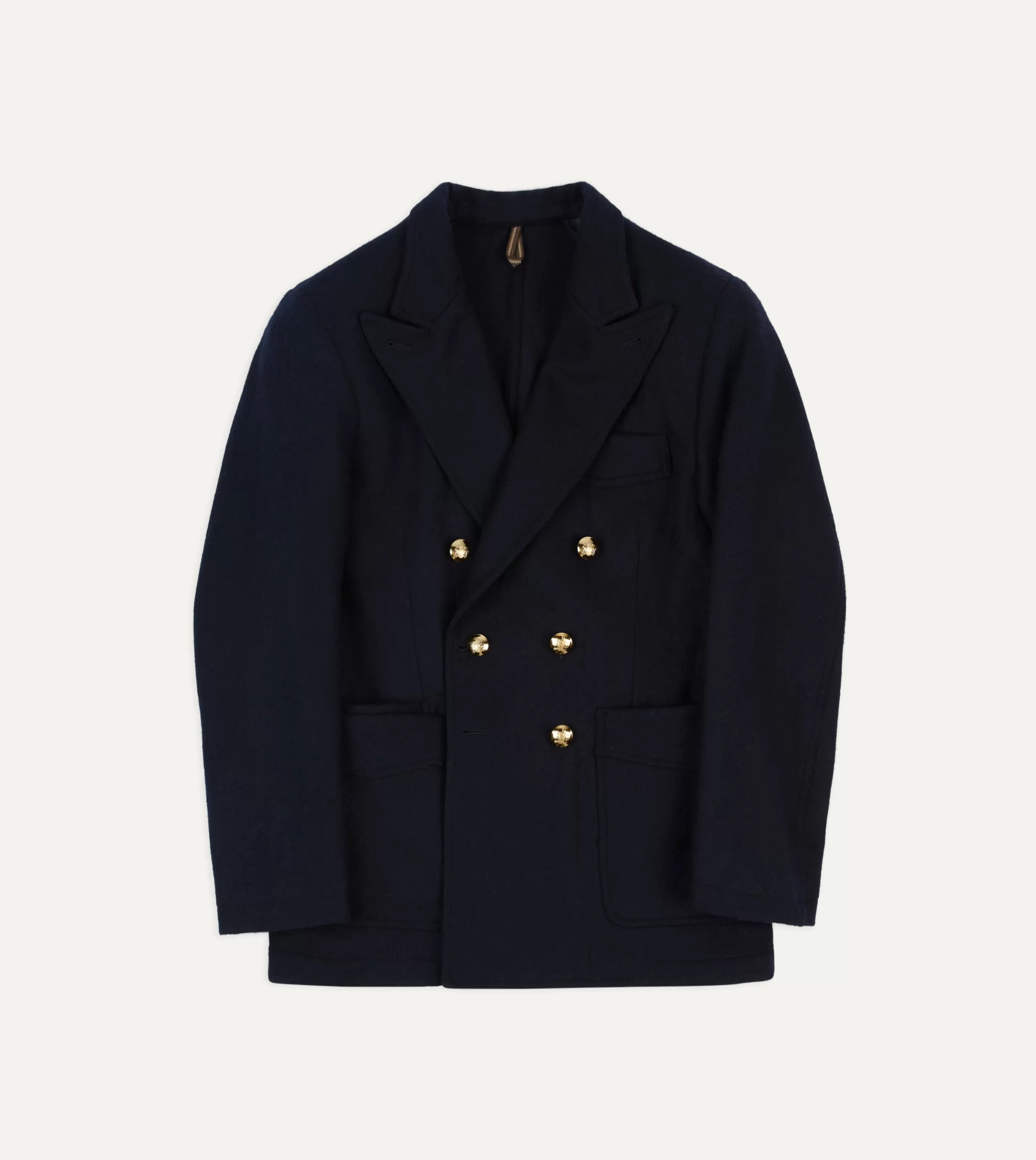 Drake’s Blazers | Navy Melton Wool Games Blazer Mk. III