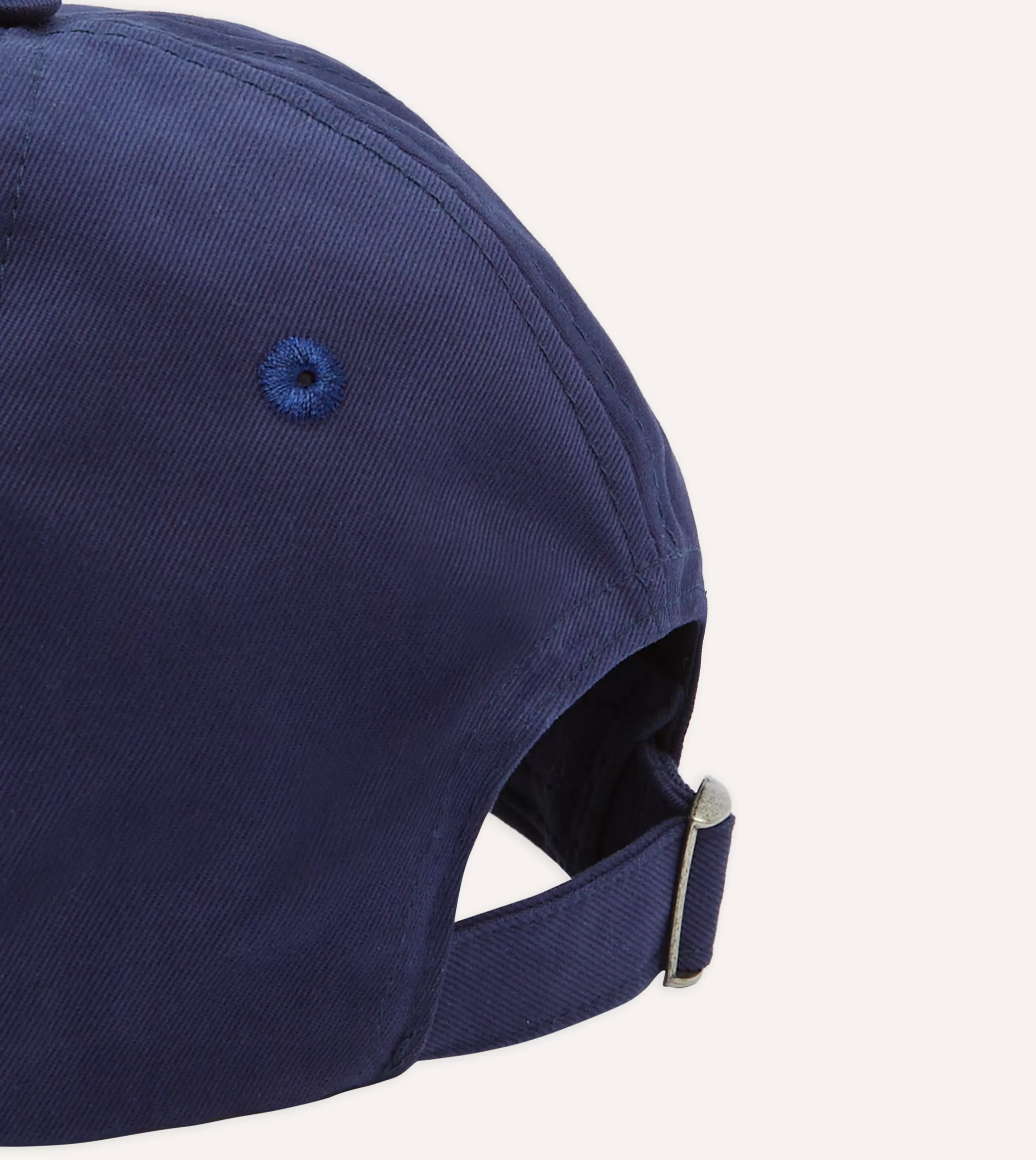 Drake’s Hats | Navy Morlaix Plombeé '77 Cotton Twill Baseball Cap