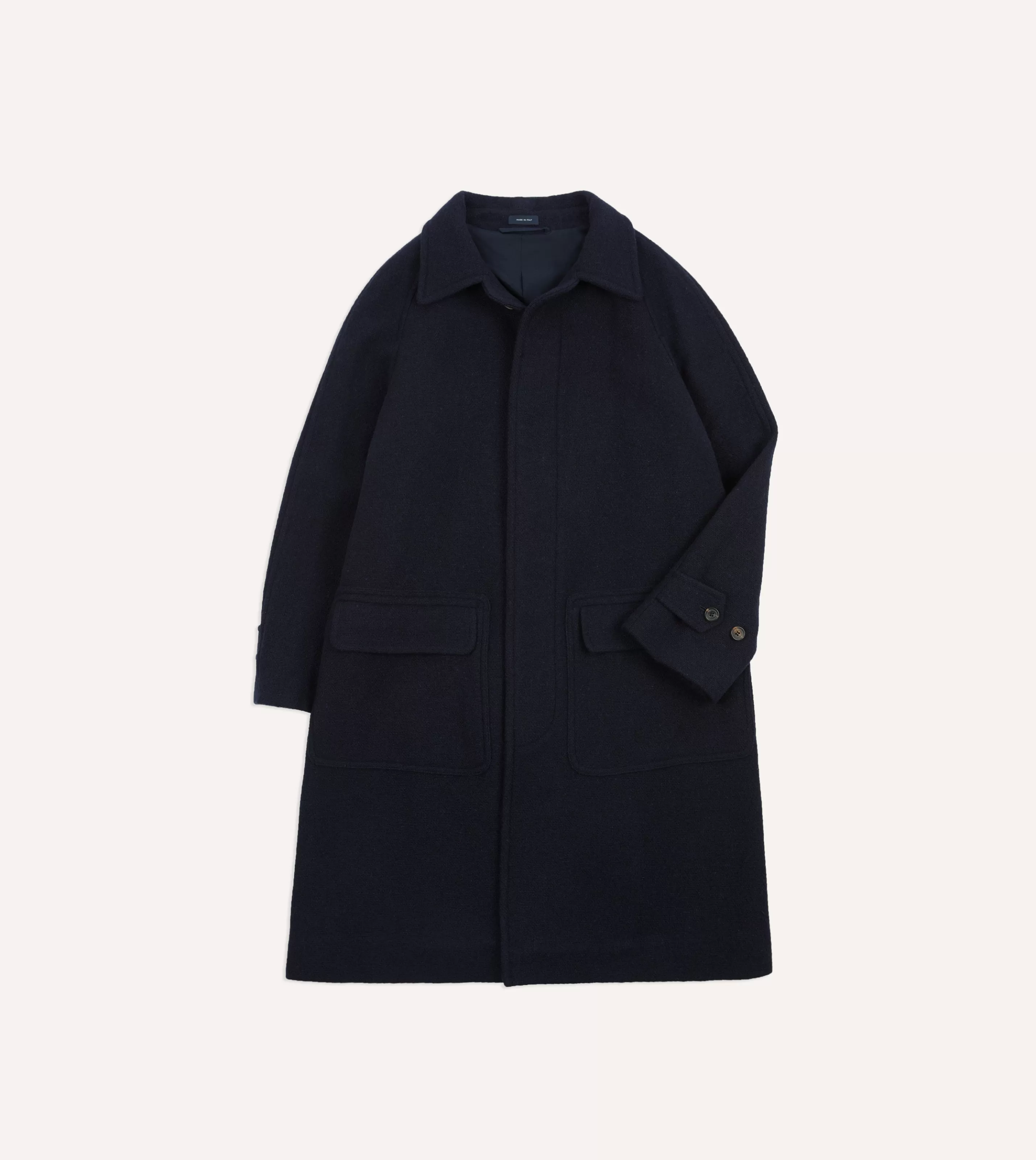 Drake’s Coats & Jackets | Coats & Jackets | Navy Wool Raglan Coat