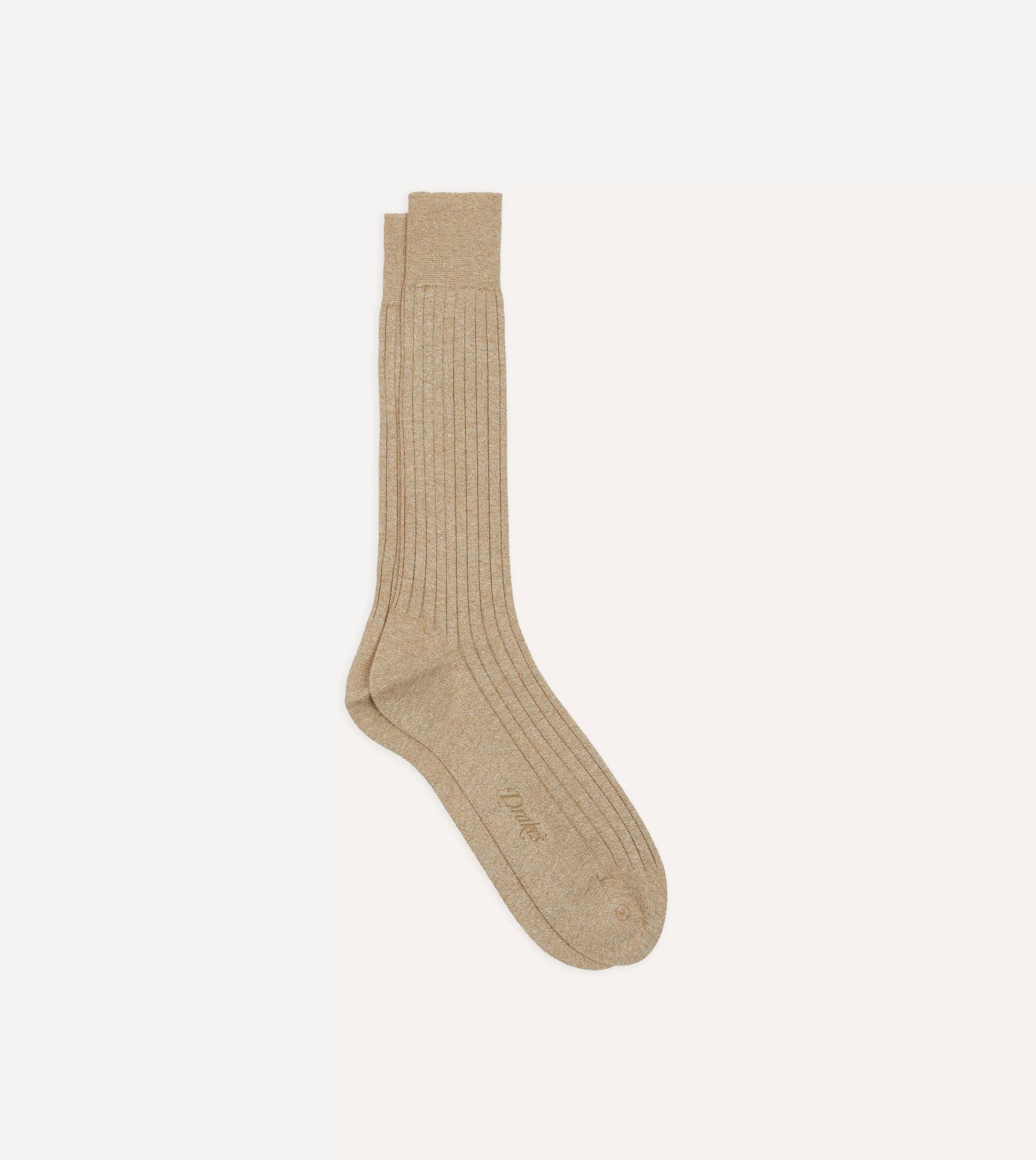 Drake’s Socks | Socks | Cotton Mid-Calf Socks Oatmeal