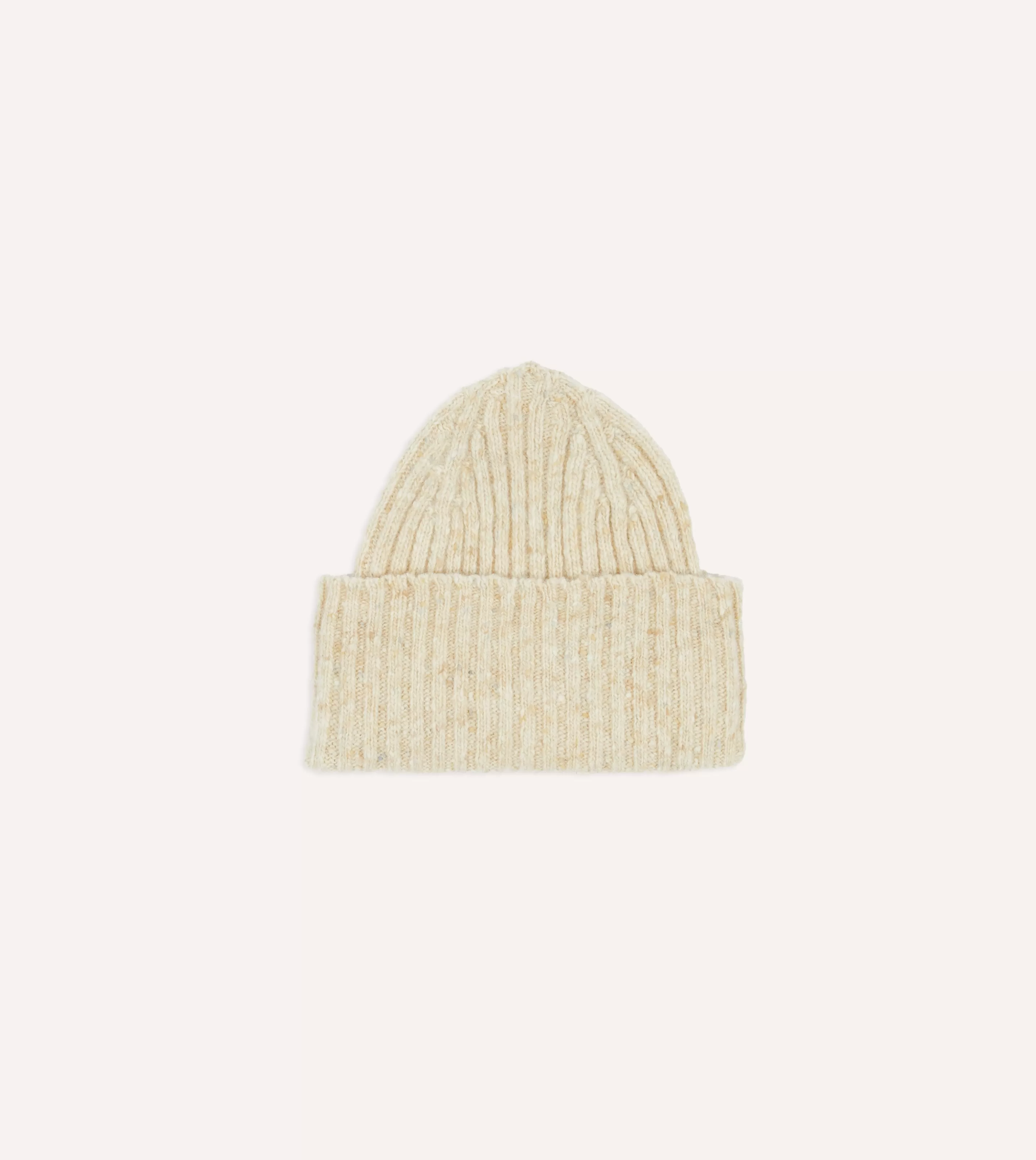 Drake’s Hats | Hats | Donegal Ribbed Merino Knit Cap Oatmeal