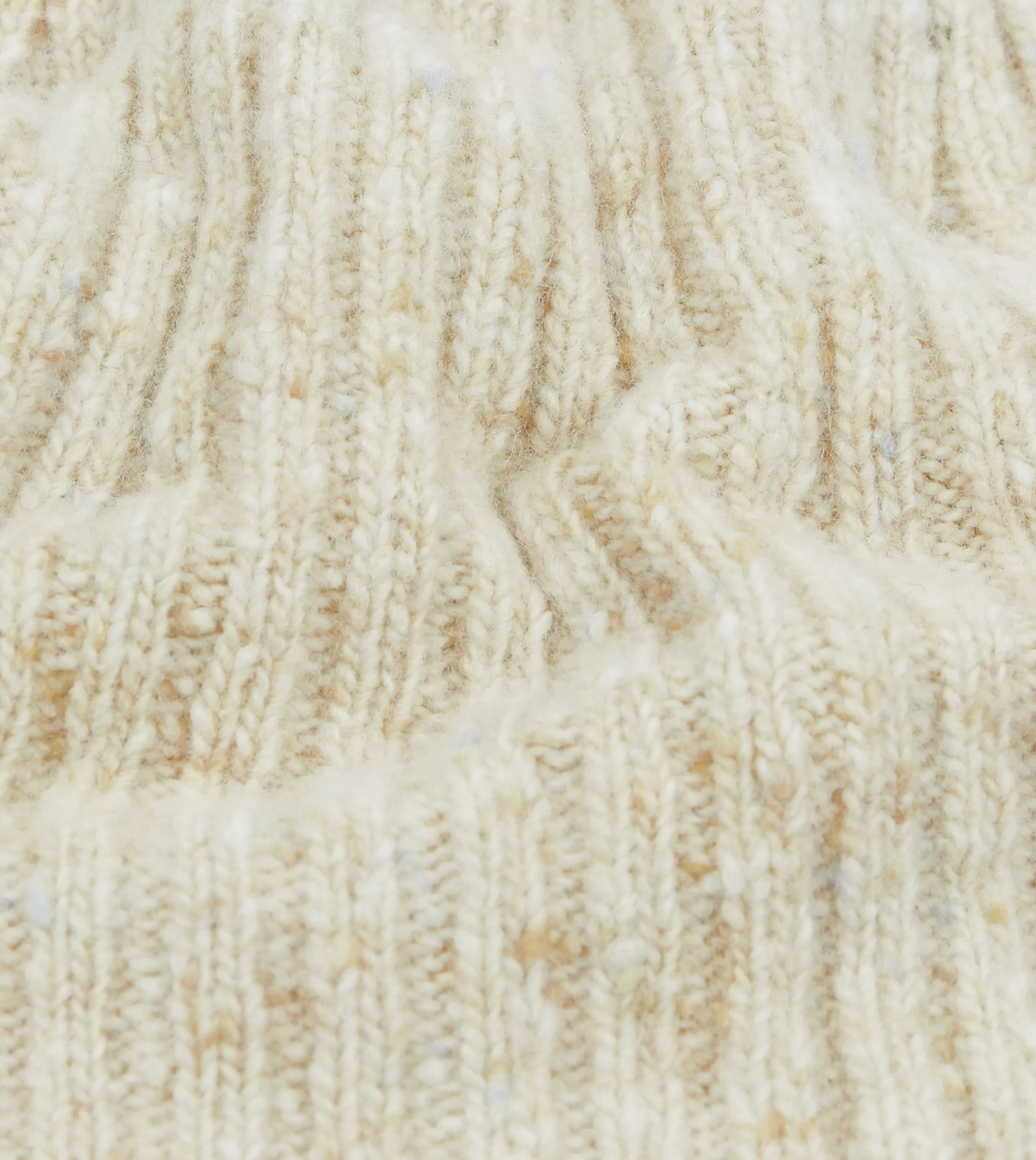 Drake’s Hats | Hats | Donegal Ribbed Merino Knit Cap Oatmeal